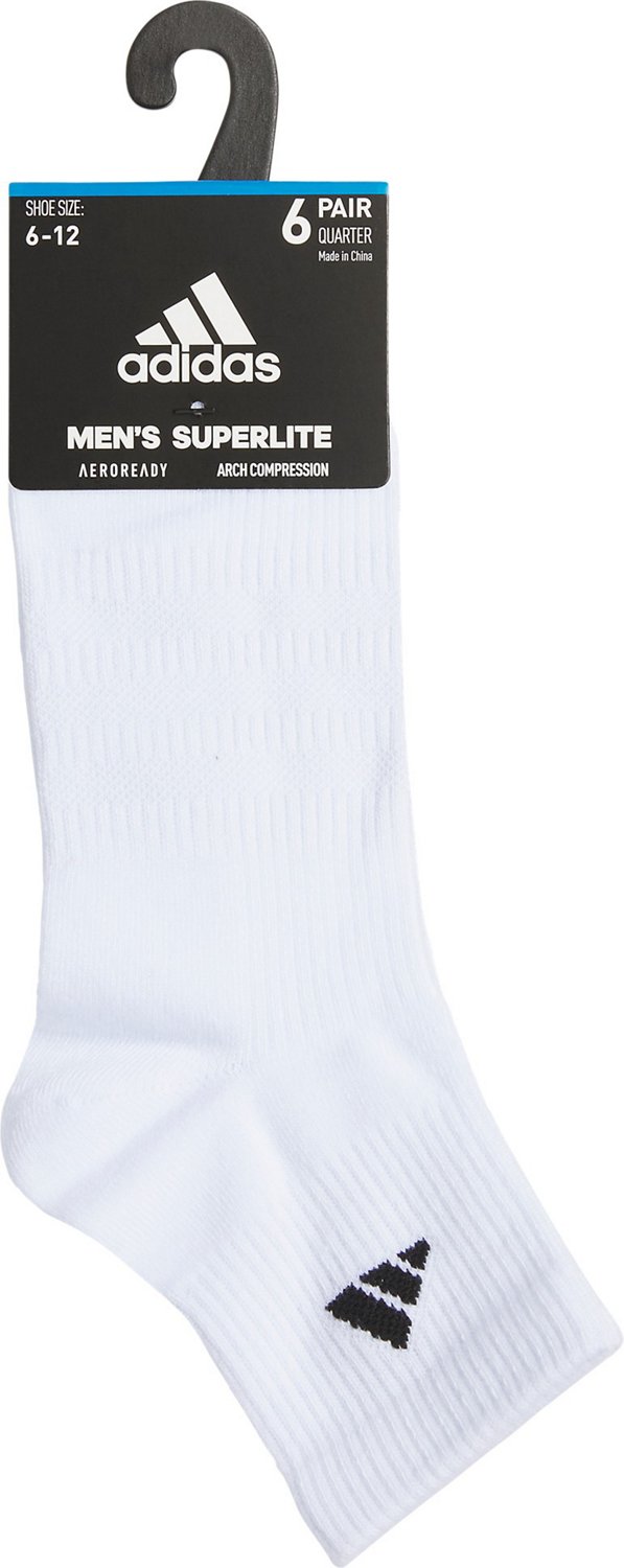 adidas Men's Superlite 3.0 Athletic Quarter Socks - view number 5