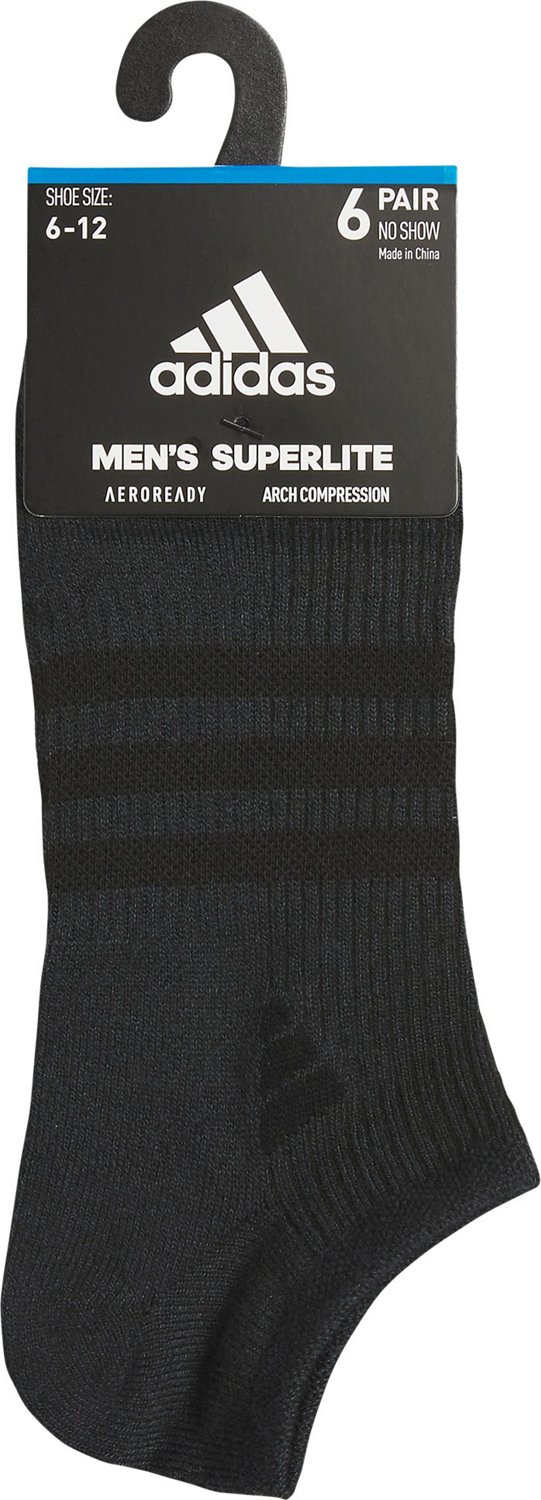 adidas Men's Superlite 3.0 Athletic No Show Socks - view number 5
