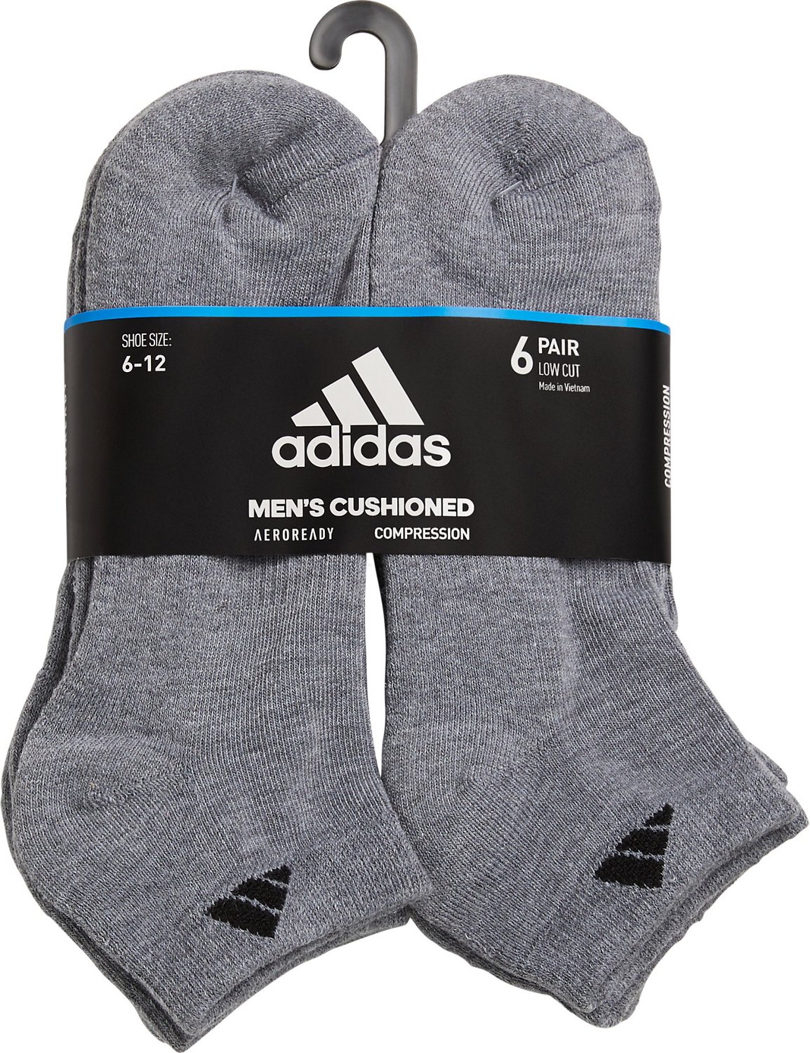 adidas Men's Large Athletic Low-Cut Socks 6 Pack - view number 6