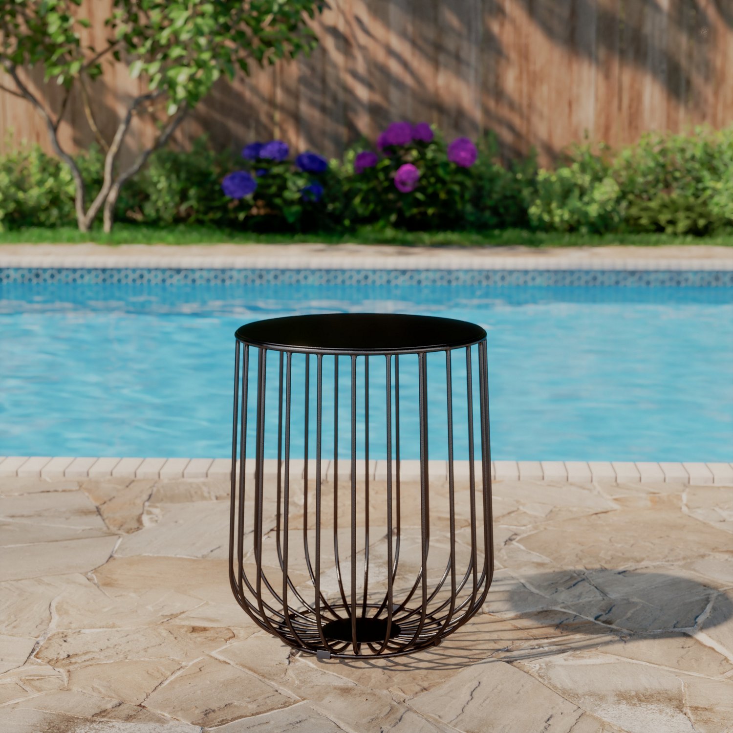 Mosaic Basket Accent Table                                                                                                       - view number 2