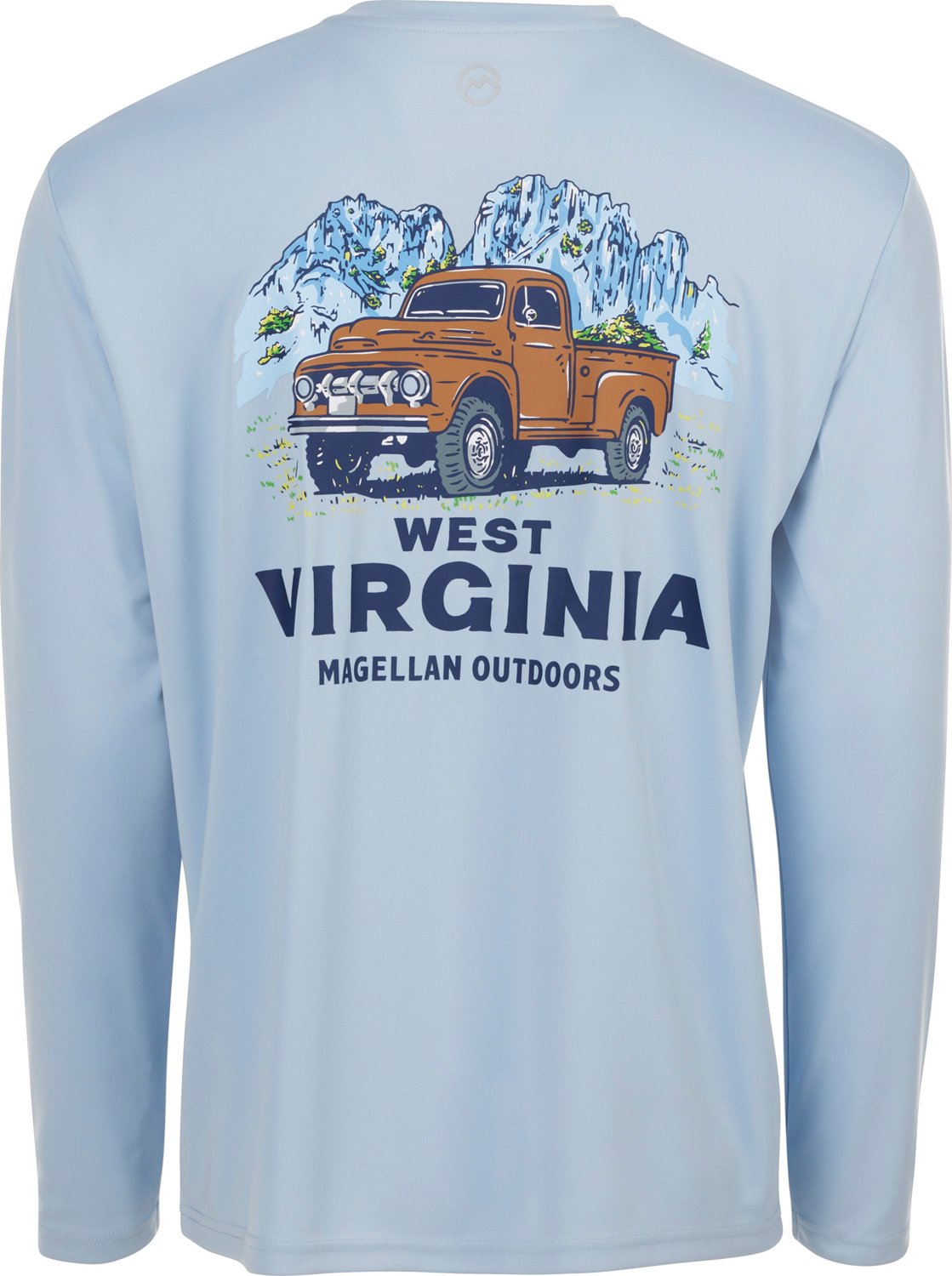 Magellan Outdoors Men's WV Local State GFX Long-Sleeve Shirt                                                                     - view number 1 selected