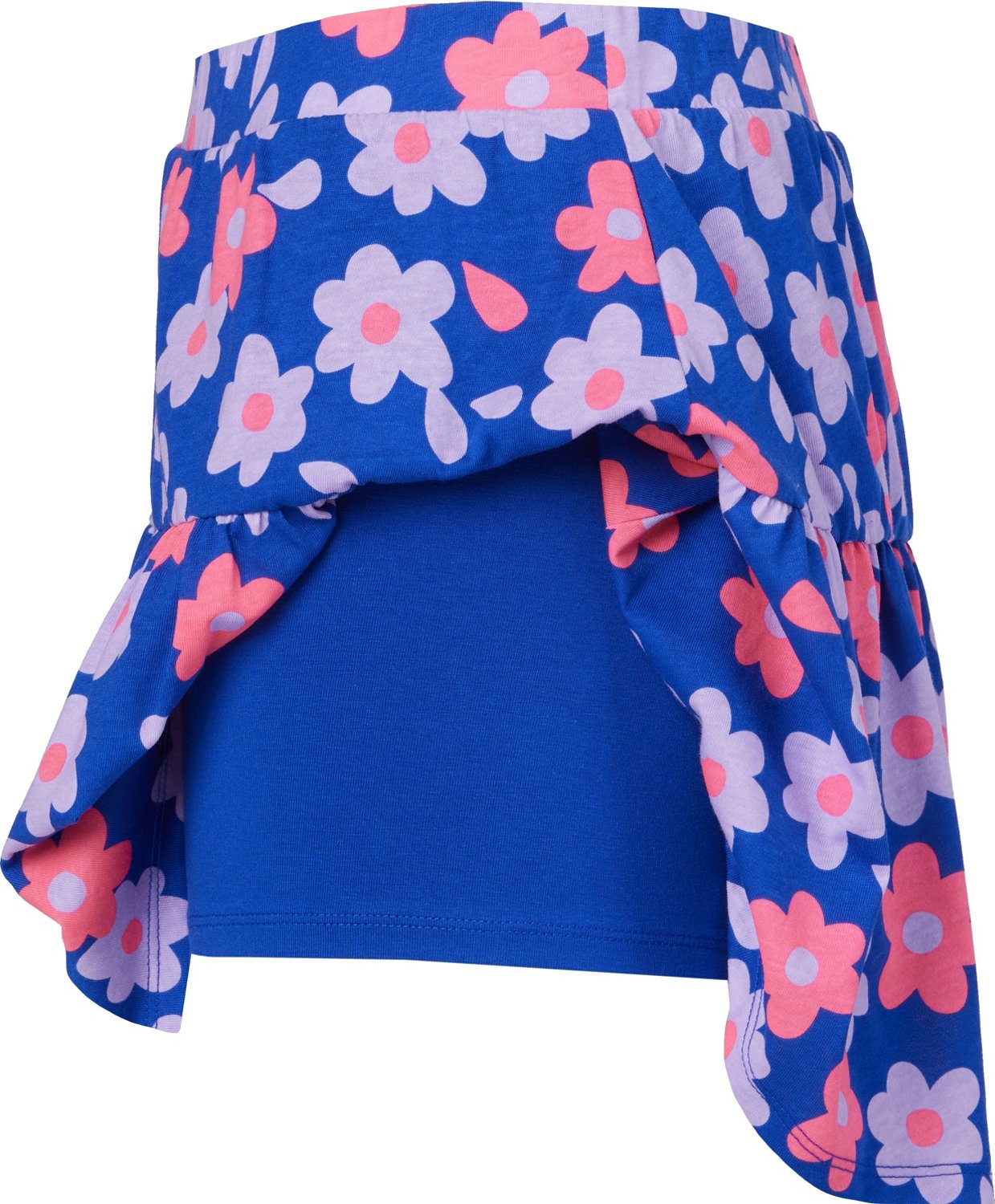 BCG Girls' Tiered Knit Printed Skort - view number 3