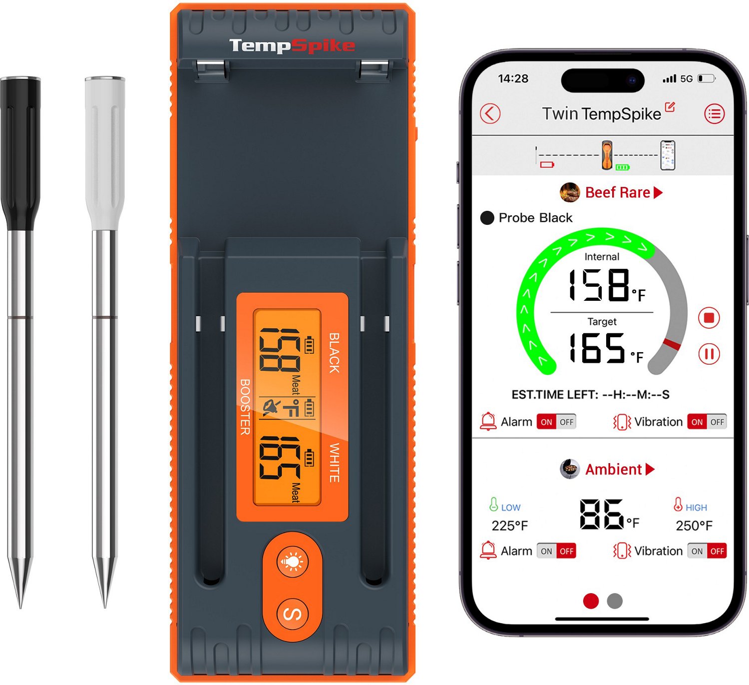 ThermoPro TP962W Twin TempSpike Wireless Meat Thermometer                                                                        - view number 1 selected