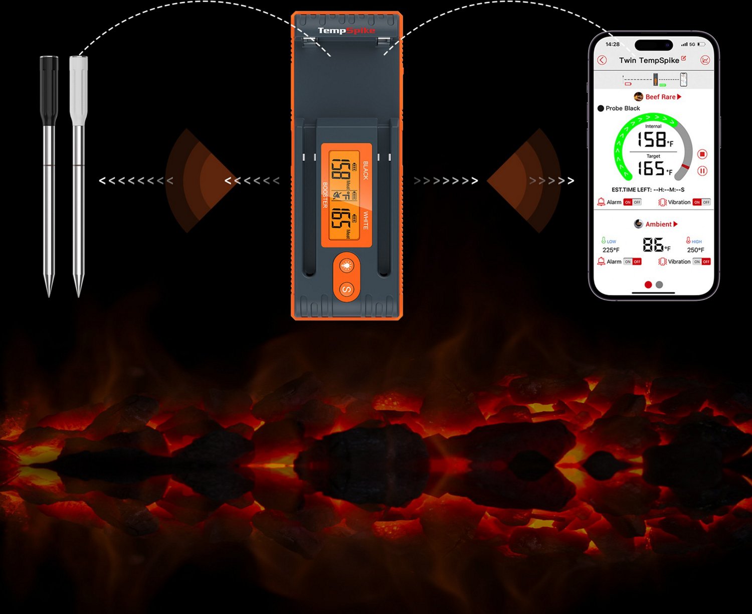 ThermoPro TP962W Twin TempSpike Wireless Meat Thermometer - view number 5