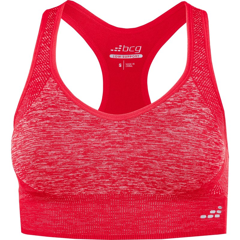 BCG Women's Training Low Support Racerback Sports Bra Lollipop, Large - Women's Workout Bras at Academy Sports