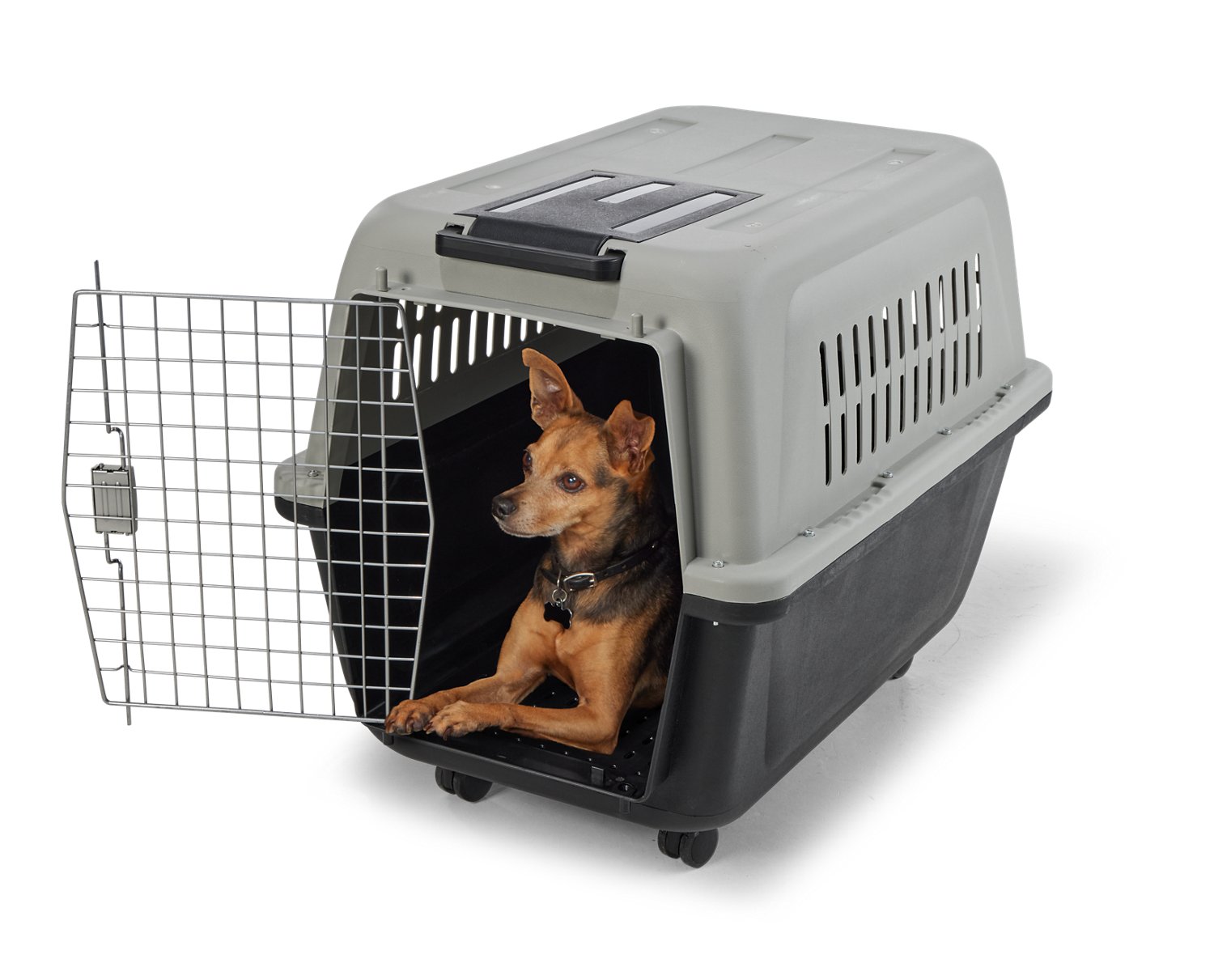 Academy Sports Outdoors Wheeled Portable Medium Kennel Academy