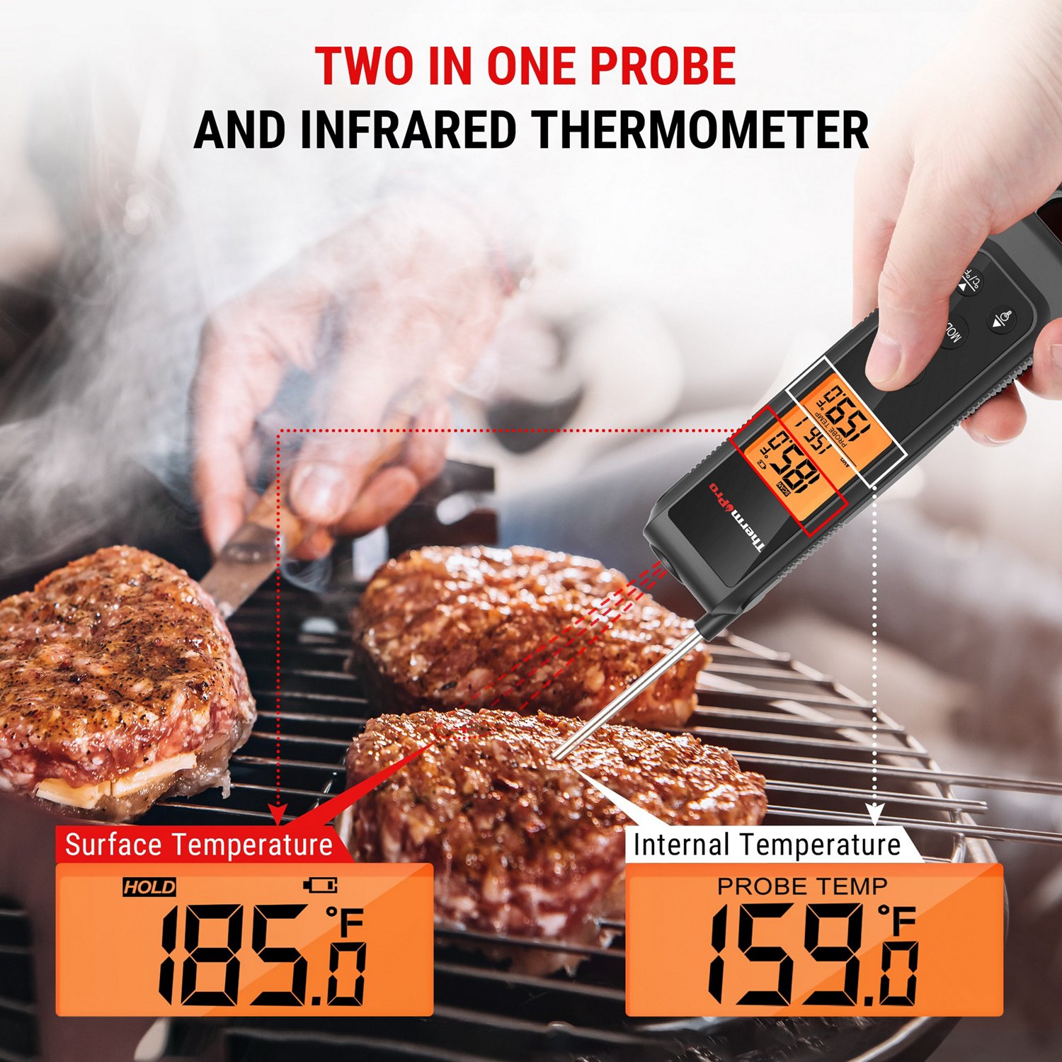 ThermoPro TP420W 2-in-1 Instant Read Thermometer                                                                                 - view number 3