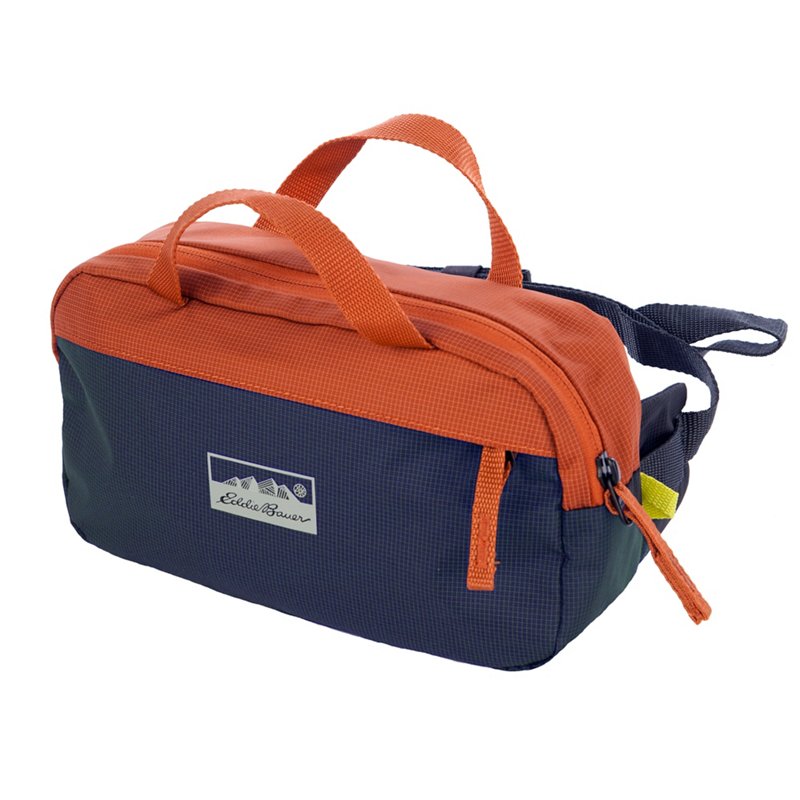 Eddie Bauer Field 3L Waistpack Dusted Indigo/Sienna - Lanyards at Academy Sports