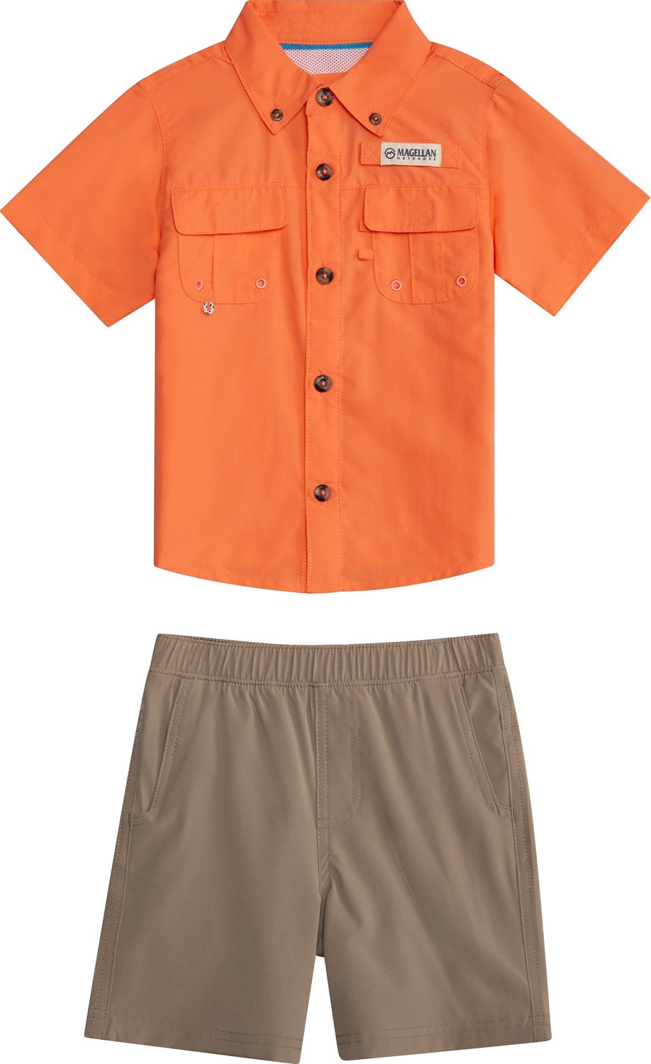 Magellan Outdoors Boys' (4-7) Laguna Madre Short Sleeve Shirt and Shorts Set