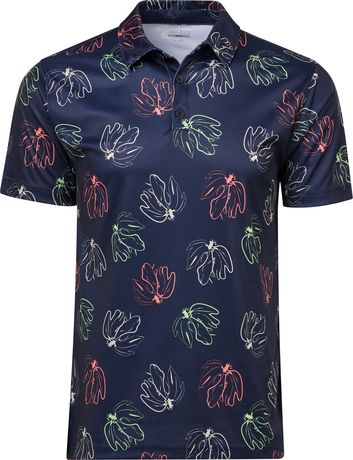 BCG Men's Golf Linear Floral Polo Shirt | Academy