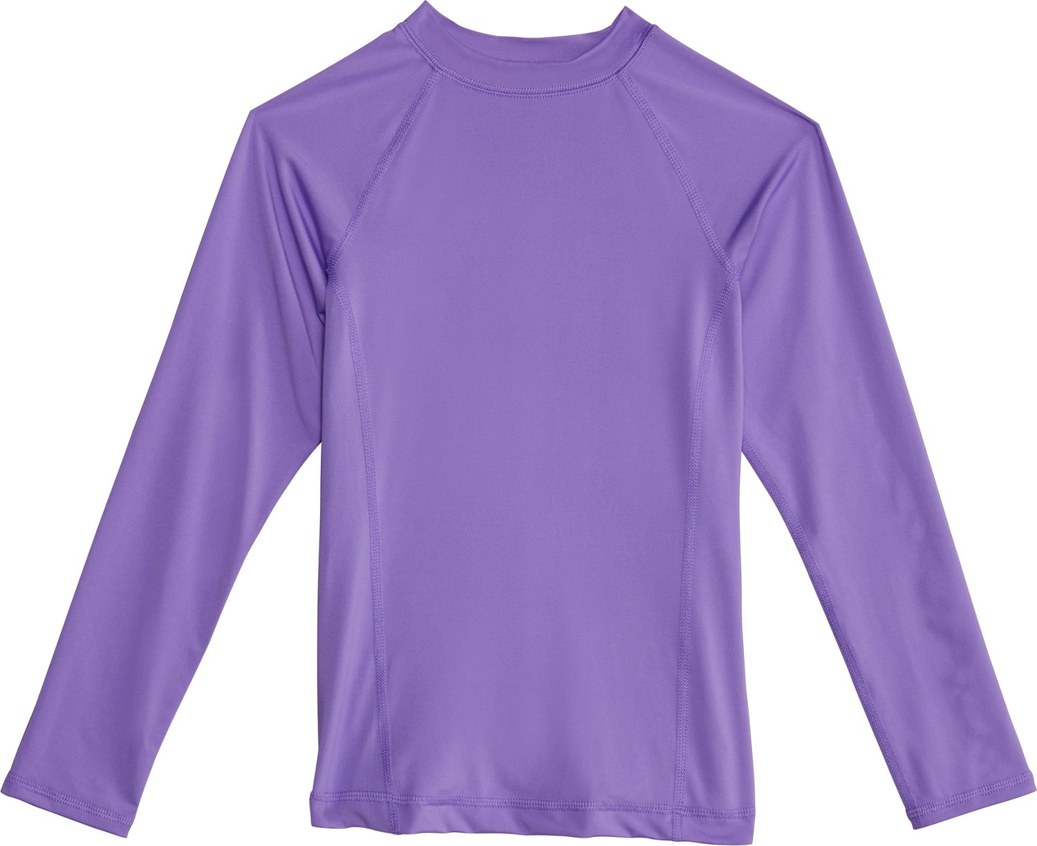 O'Rageous Girls' Solid Long Sleeve Rash Guard
