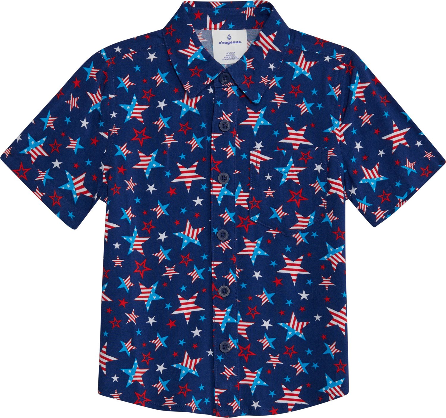 O'rageous Boys' Cabana Short Sleeve Top 