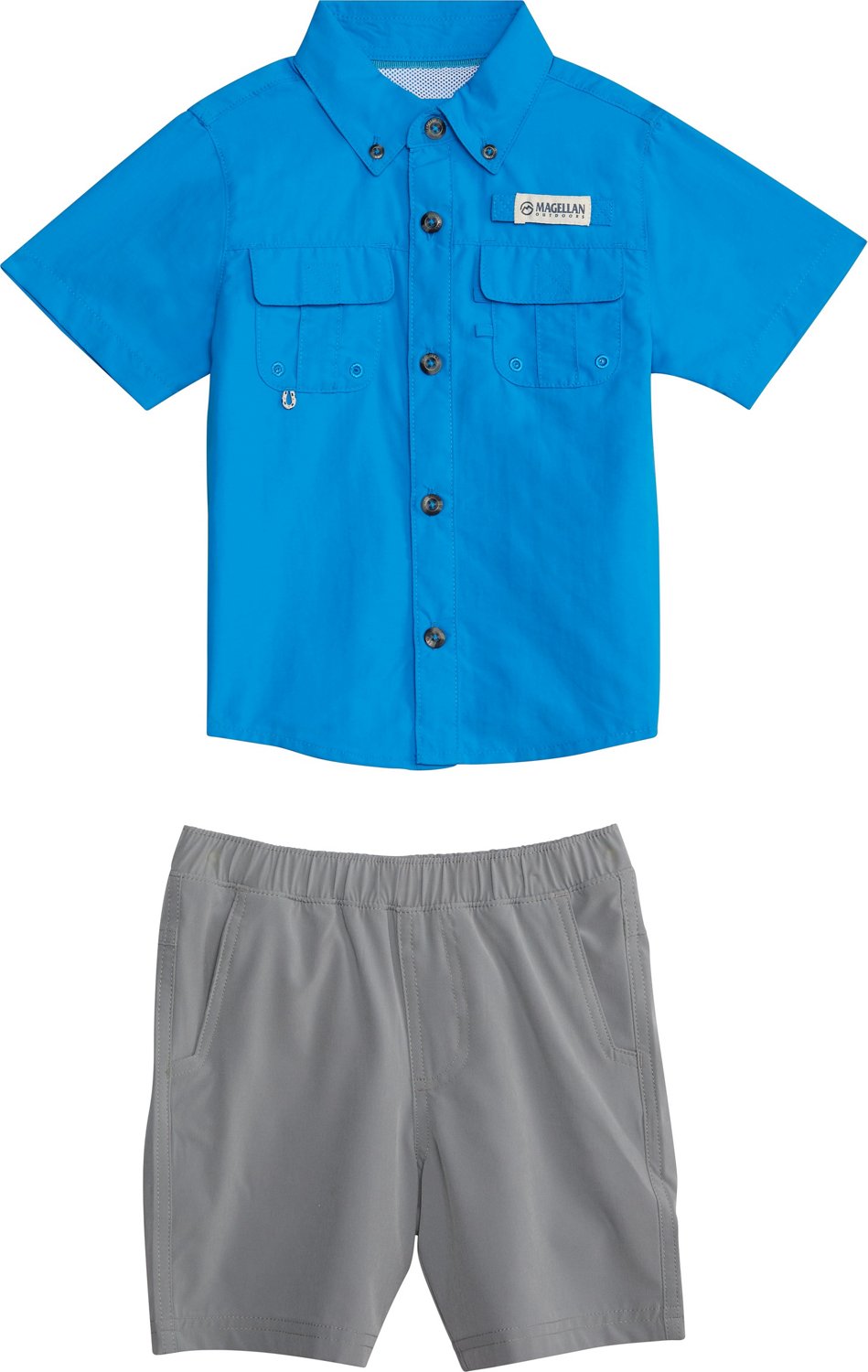 Magellan Outdoors Toddler Boys' Laguna Madre Short-Sleeve Shirt and Shorts  Set