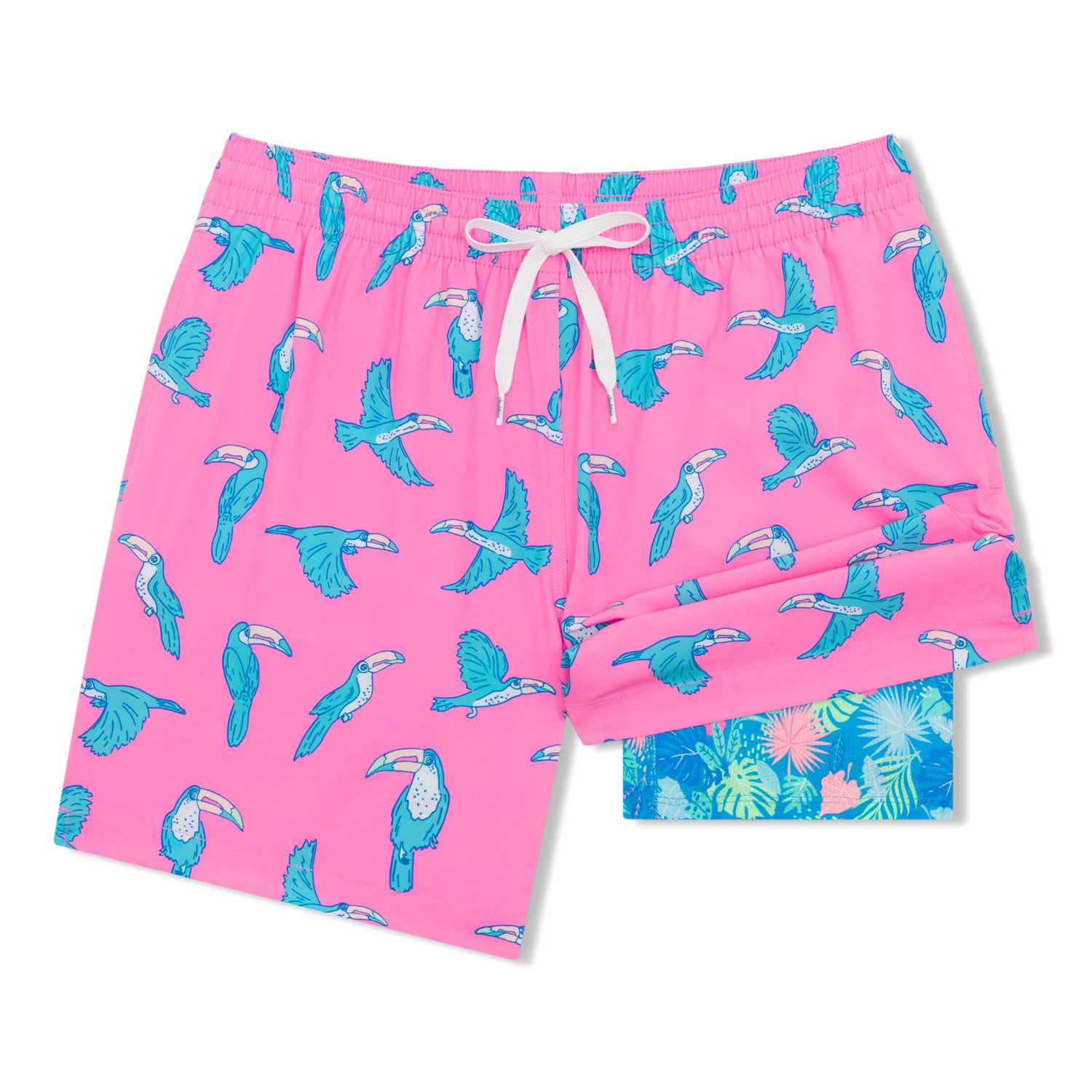Chubbies Men's The Toucan Do Its Lined Stretch Classic Swim Trunks 7 in