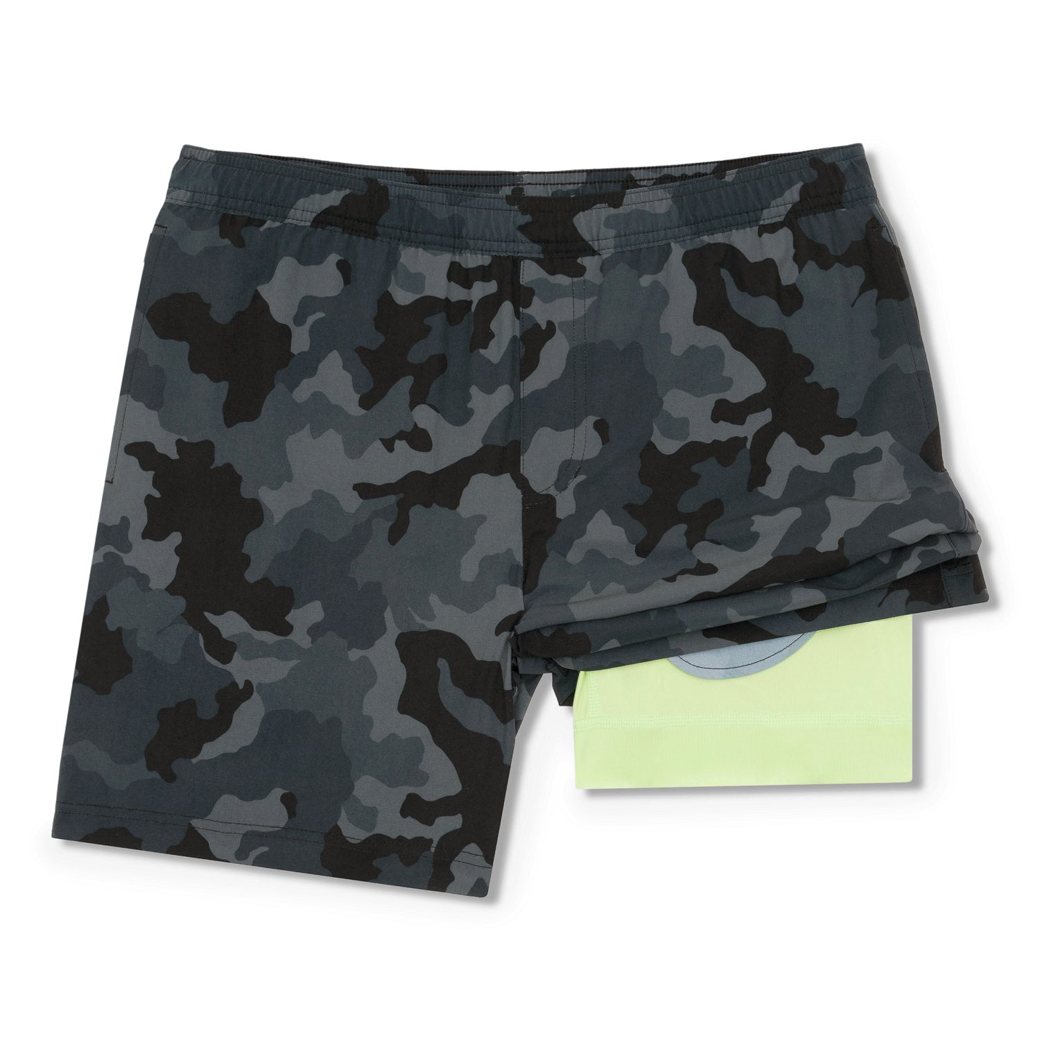 Black Ghost Camo Gym Shorts (5&7 Inseam)