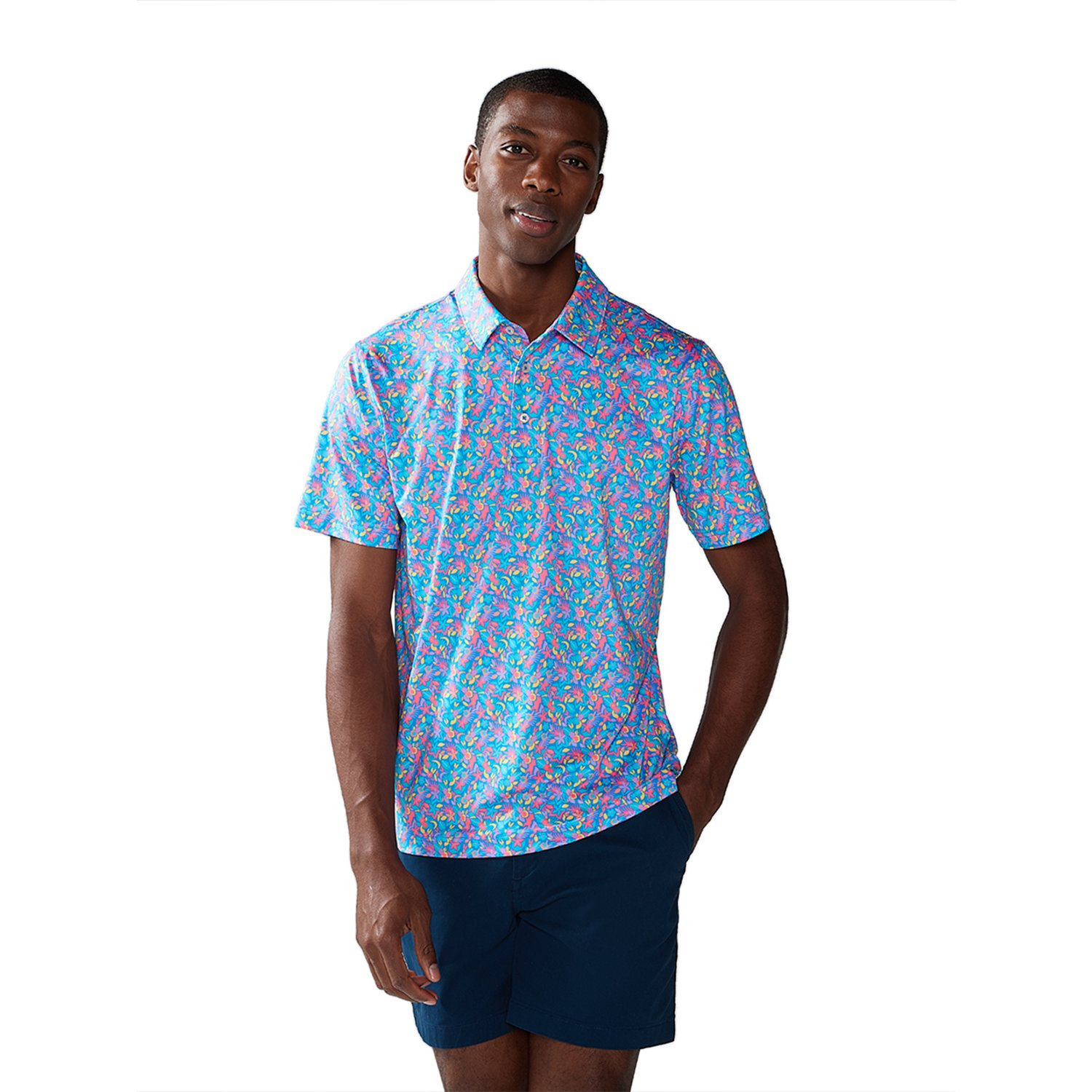 Chubbies Mens The Spade Performance 2.0 Polo Shirt | Hamilton Place