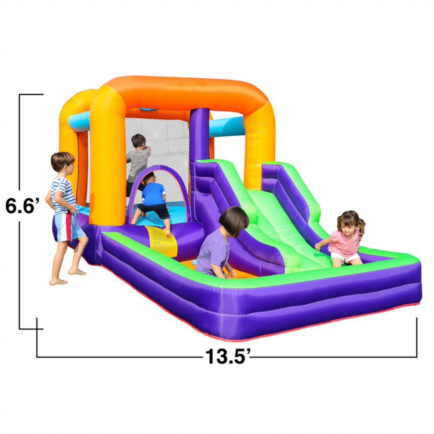 CocoNut Castles Jumpy Bouncy Castle with Slide and Splash Pad - view number 2