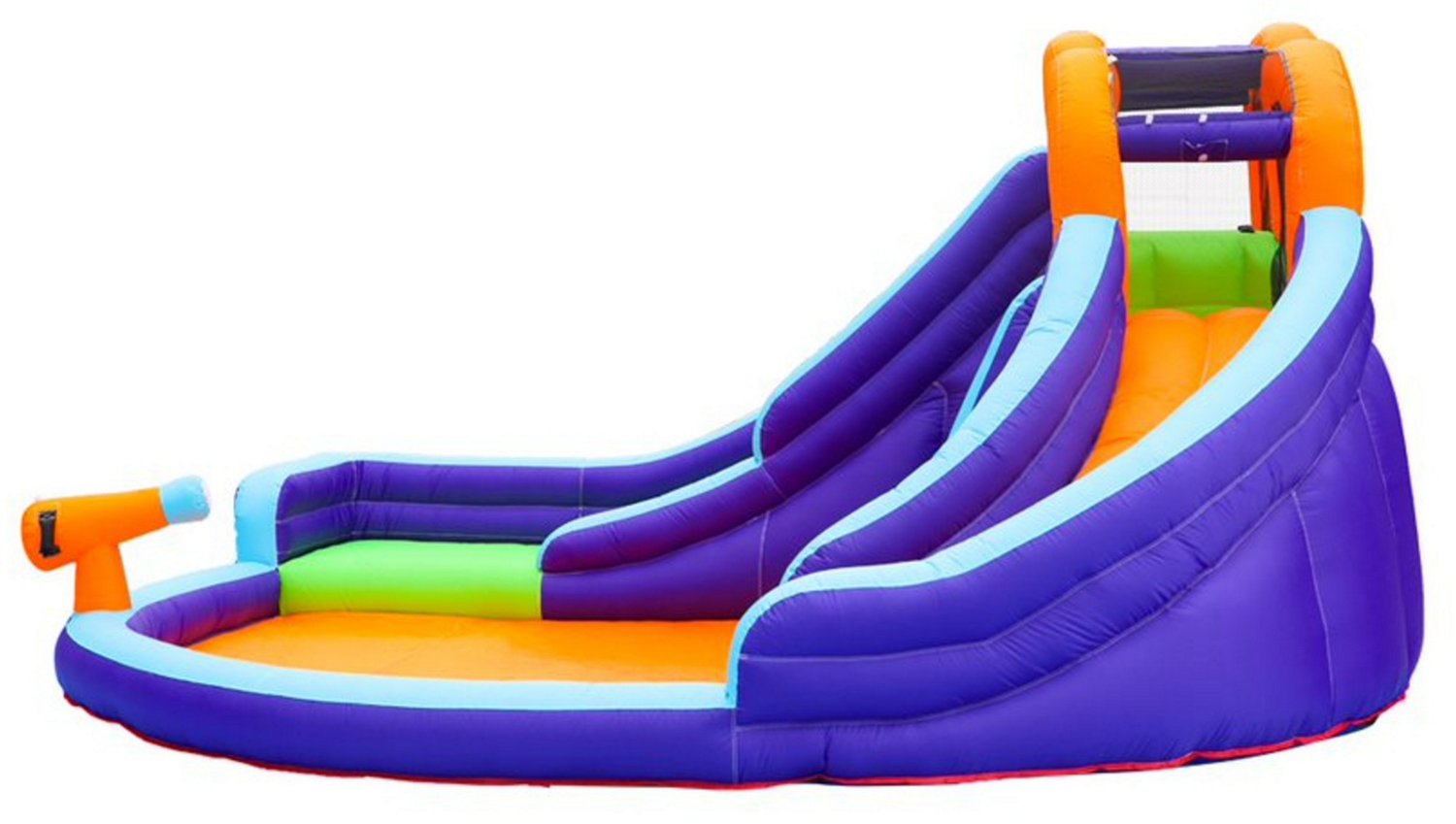 CocoNut Castles Double Slide Water Park with Climbing Wall and Water Cannon                                                      - view number 2