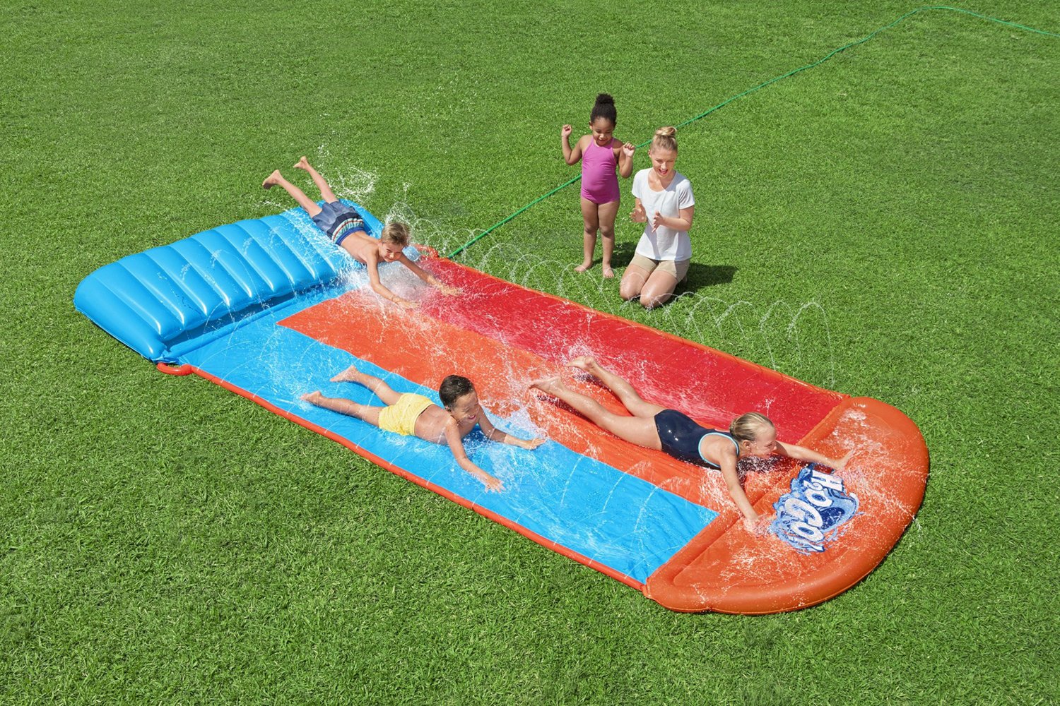 H2OGO! Triple 16 ft Water Slide with Tsunami Splash Ramp                                                                         - view number 6