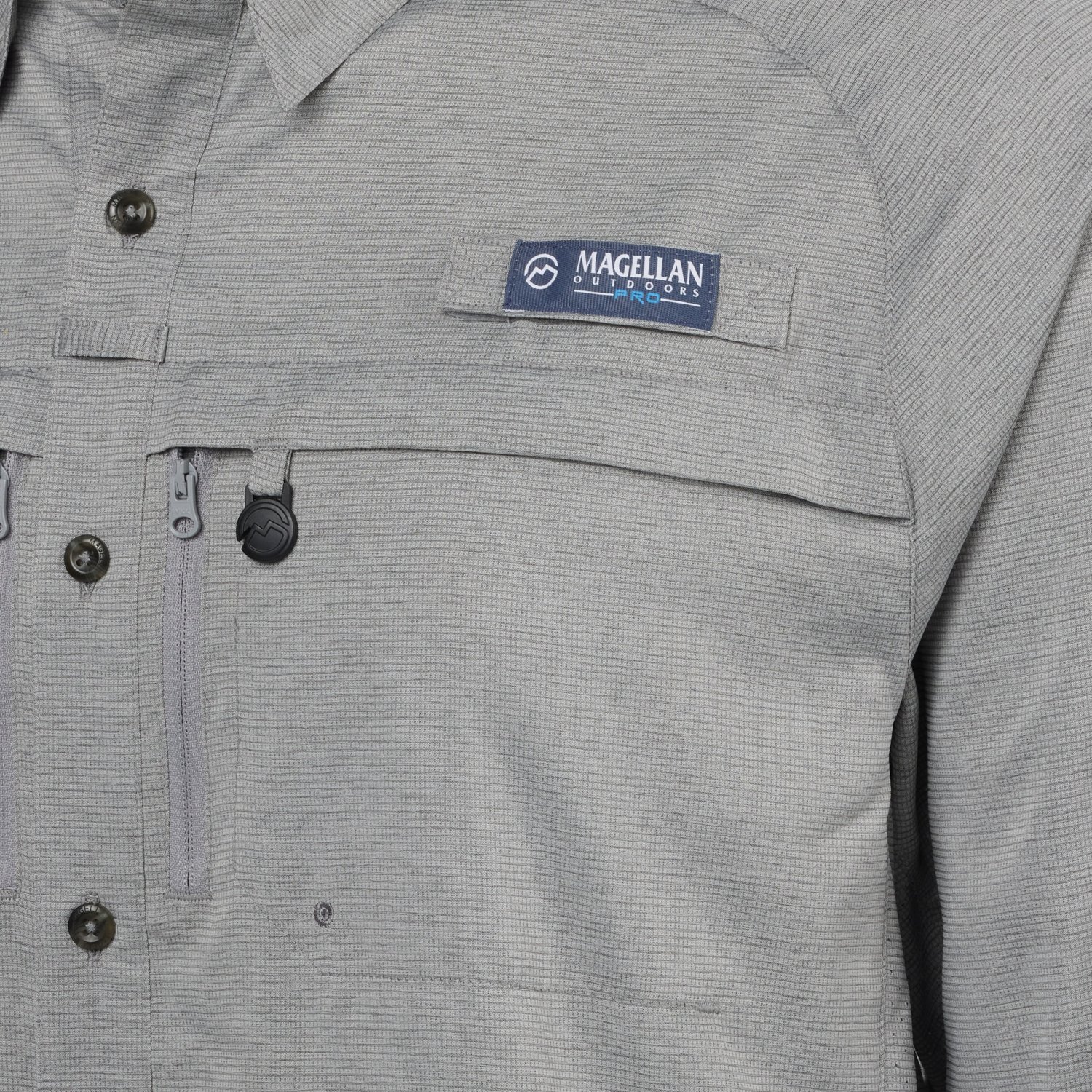 Magellan Outdoors Men's Heather Pro Angler Long Sleeve Fishing Shirt - view number 3