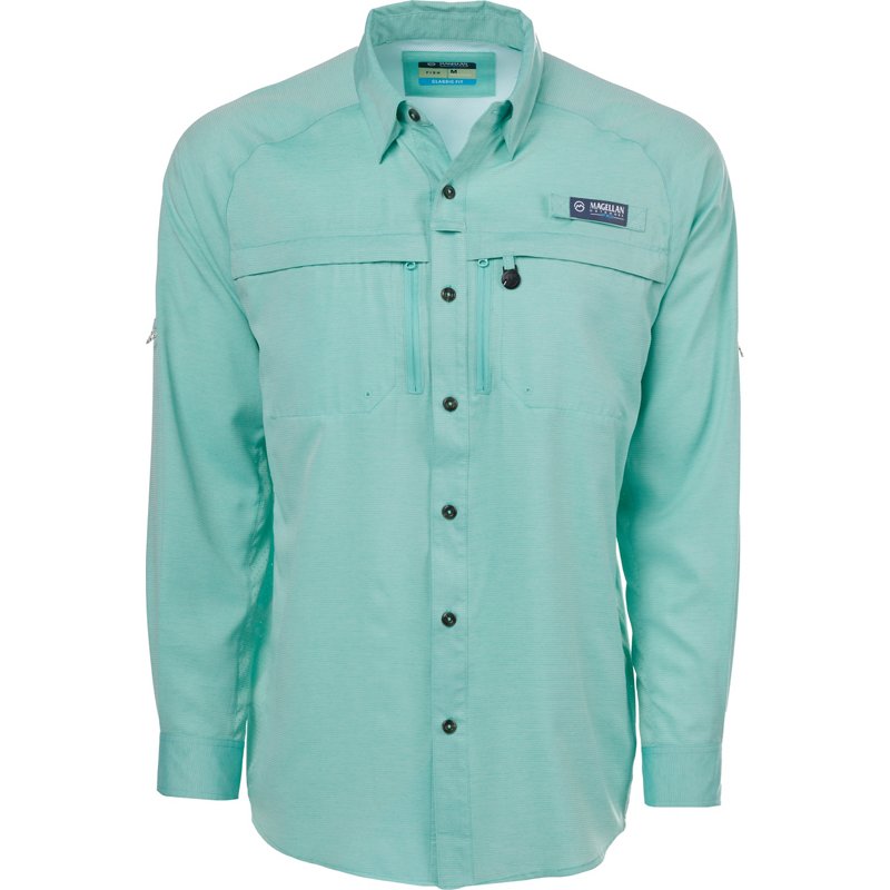 Magellan Outdoors Men's Heather Pro Angler Long Sleeve Fishing Shirt Florida Keys, 2X-Large - Men's Fishing Tops at Academy Sports