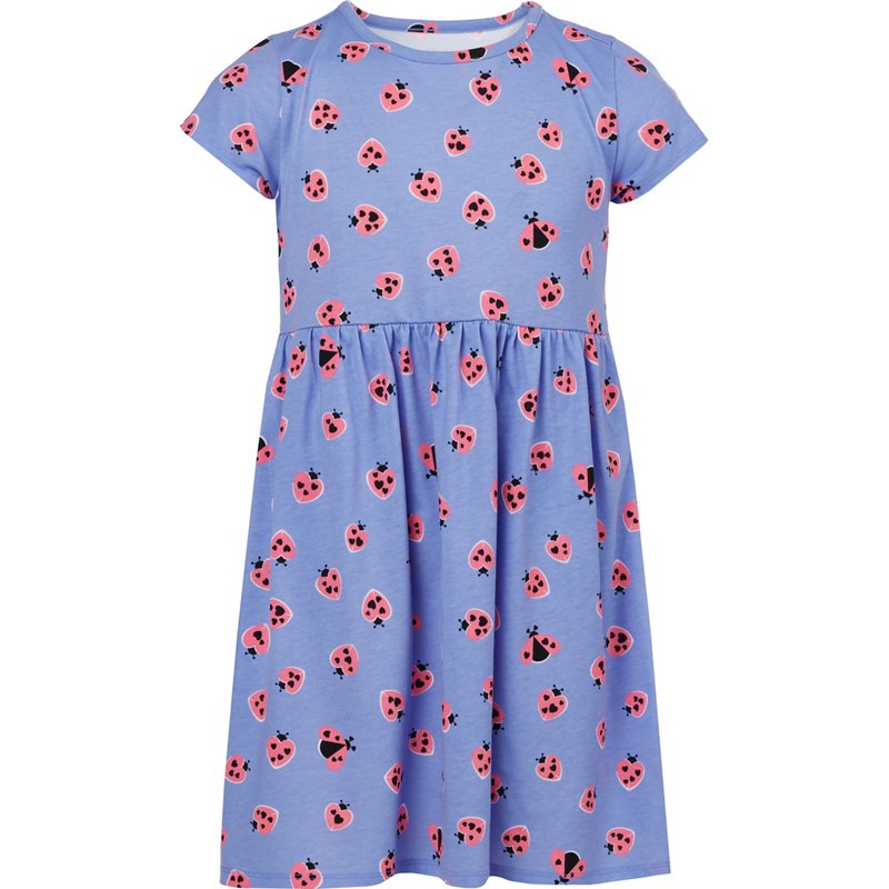 BCG Girls' Knit Printed Dress Hydrangea Lady Bug, Large - at Academy Sports