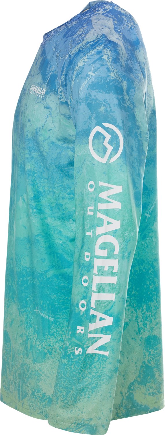 Magellan Outdoors Boys' RT Xtreme Tri Ombre Long Sleeve Shirt - view number 3