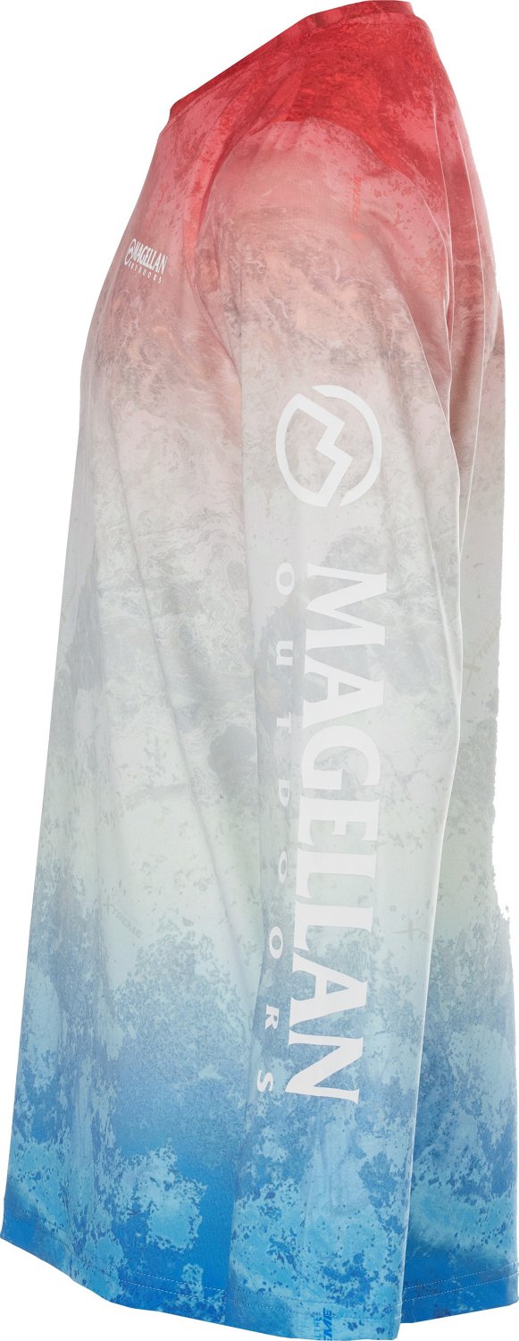 Magellan Outdoors Boys' RT Xtreme Tri Ombre Long Sleeve Shirt - view number 3