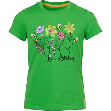 BCG Girls' Love Blooms Lifestyle Cotton Short Sleeve T-shirt                                                                    