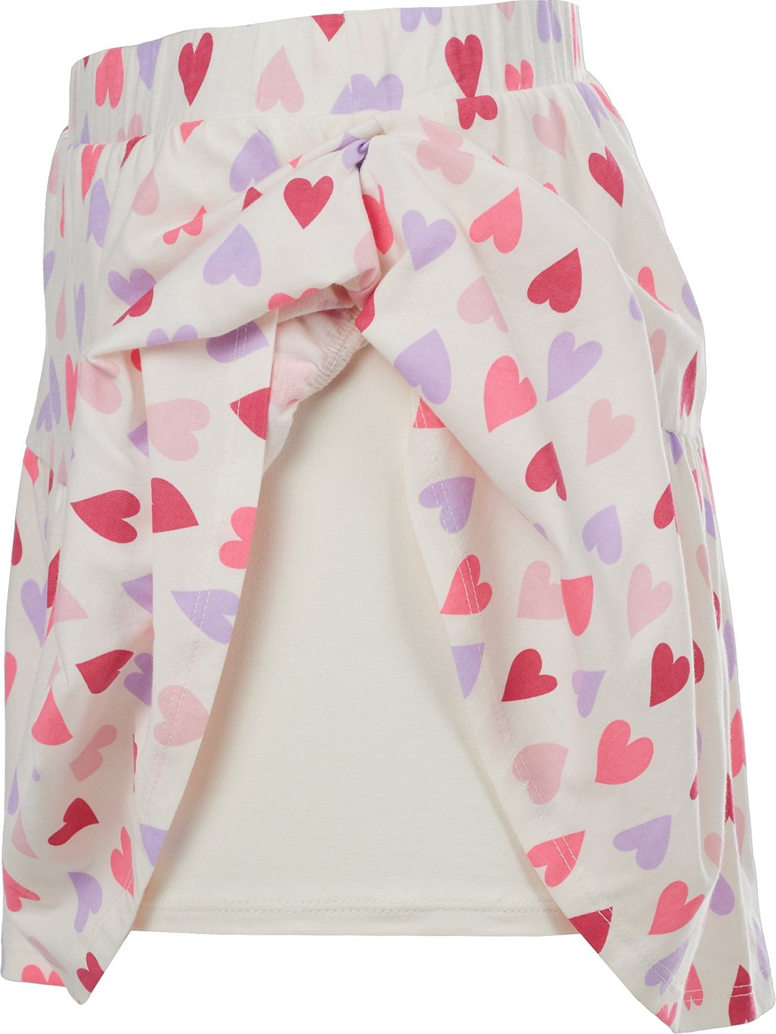 BCG Girls' Tiered Knit Printed Skort - view number 3