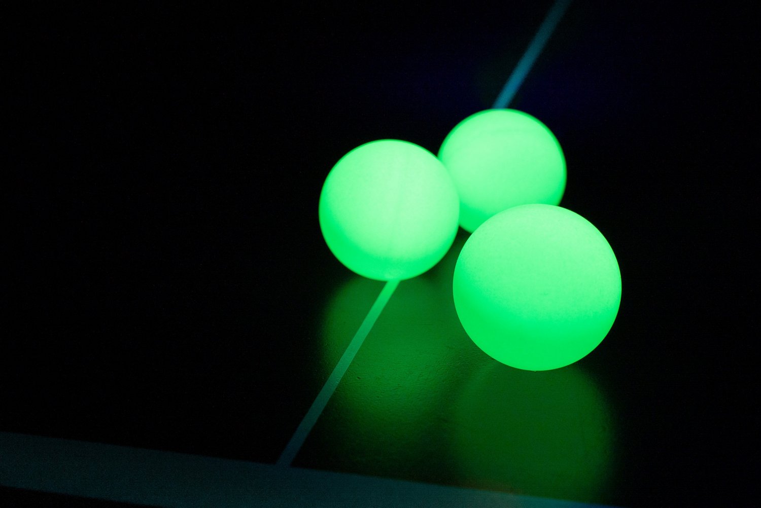 Brightz Glow-in-the-Dark Table Tennis Balls 6-Pack - view number 2