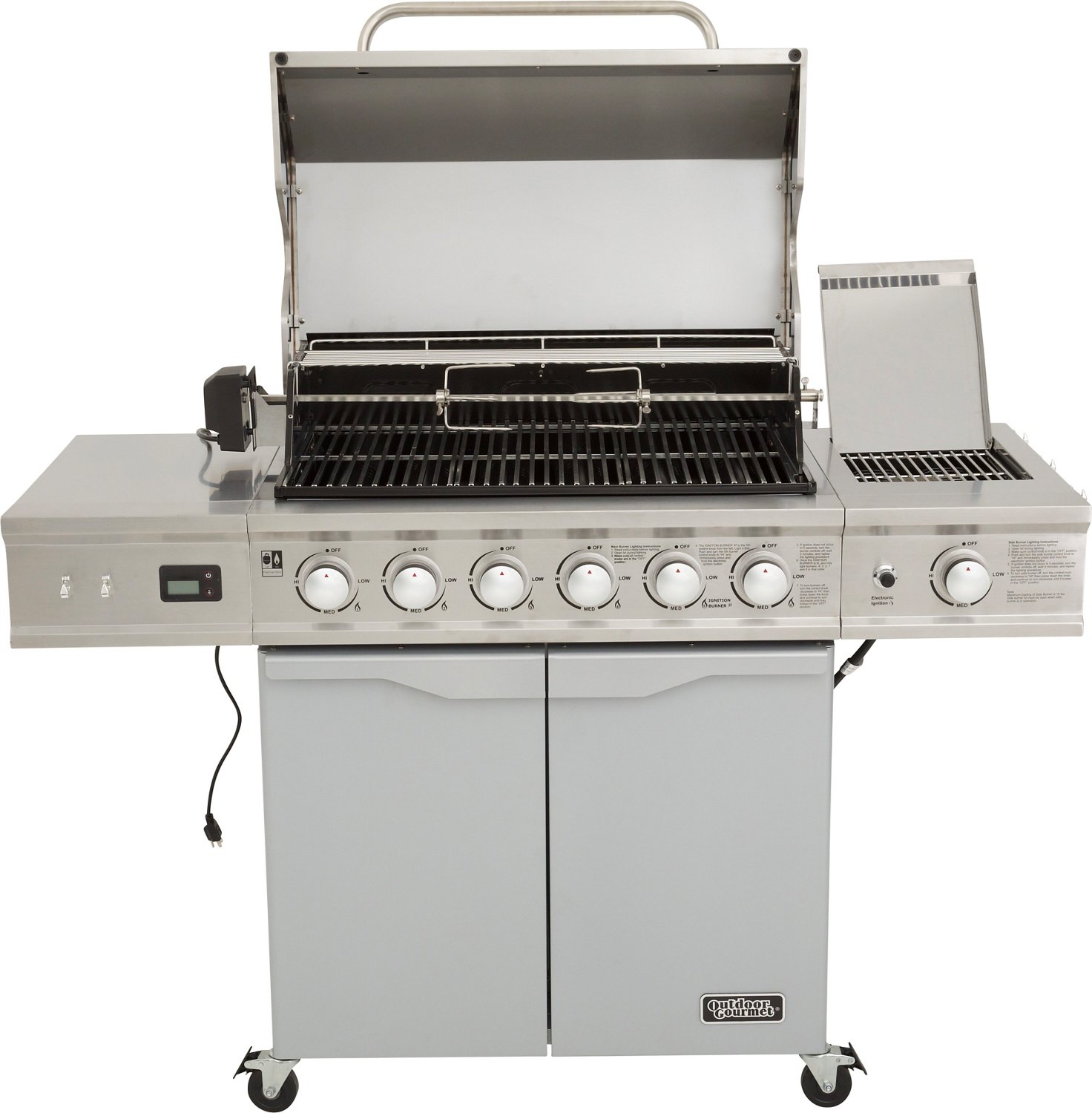 7 burner gas bbq hotsell