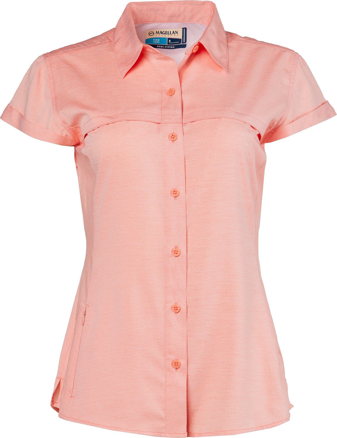 Magellan Outdoors Women's Overcast Heather Short Sleeve Top