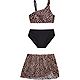 O'Rageous Girls' 3-Piece Leopard Skirt Swimsuit Set                                                                              - view number 1 selected