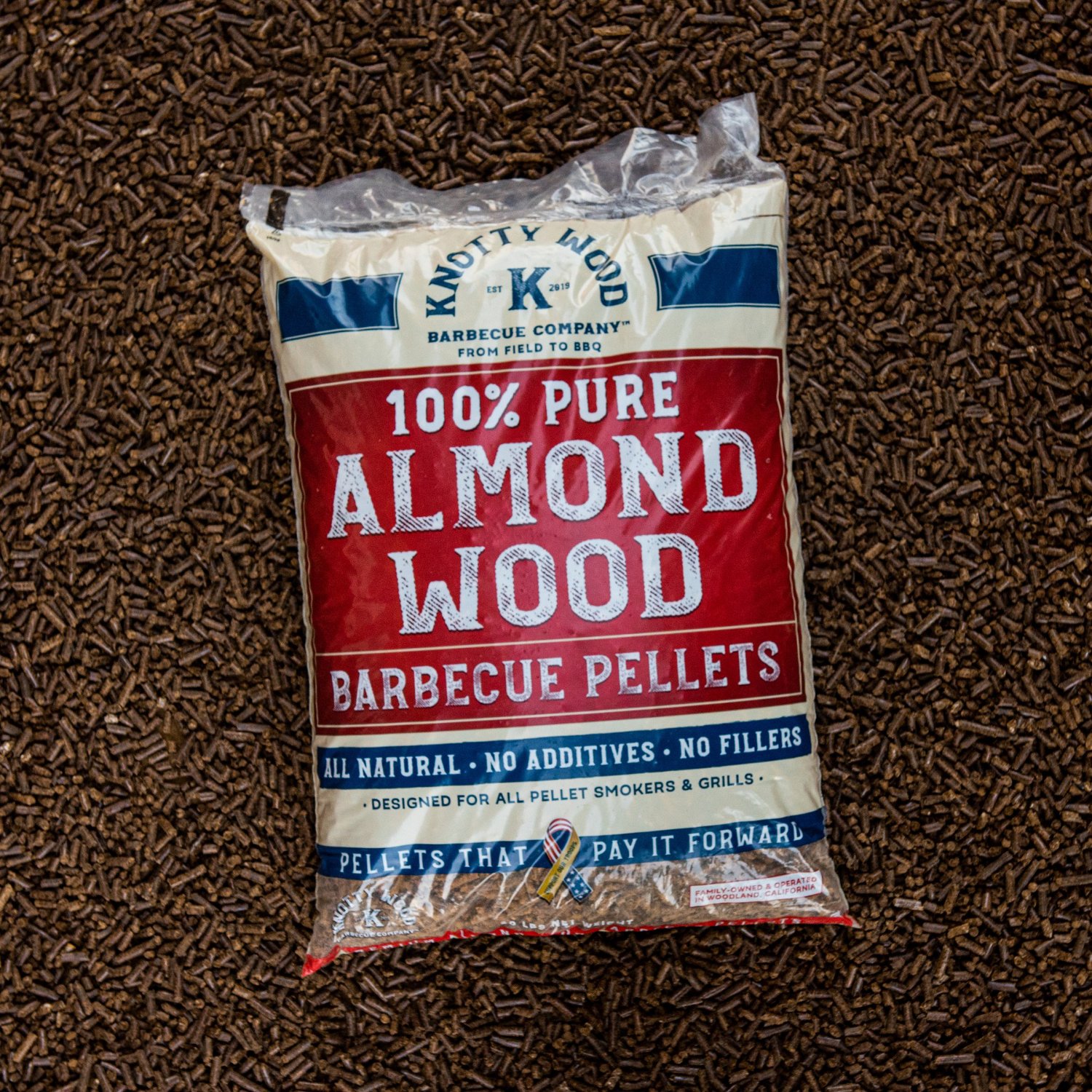 Knotty Wood Barbecue Company 20 lb 100% Almond Wood Pellets - view number 4