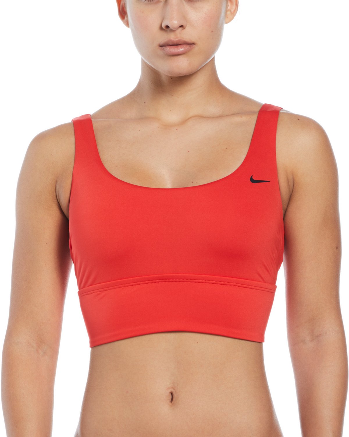 Nike Womens Essential Scoop Neck Midkini Swim Top Academy 2478