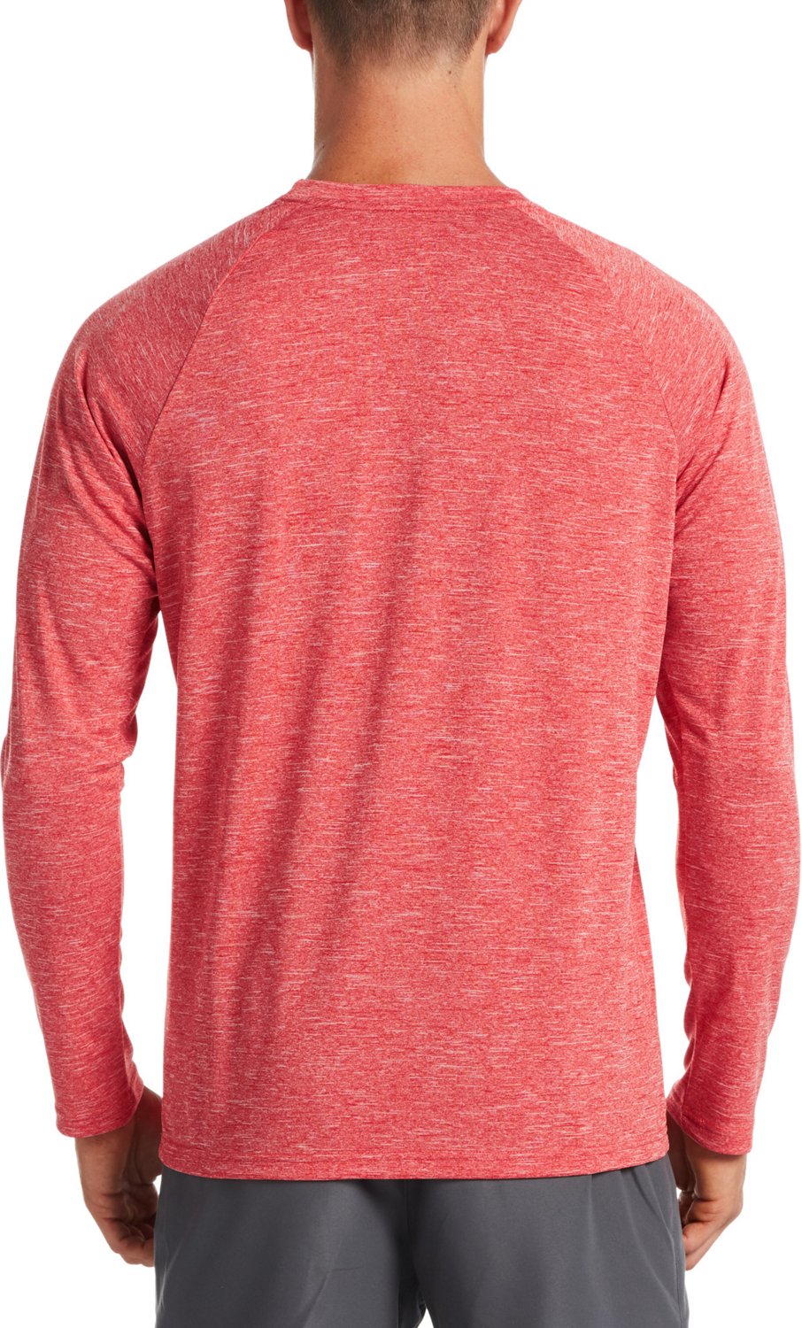 Nike Men's Heather Long Sleeve Hydroguard Swim Top - view number 2