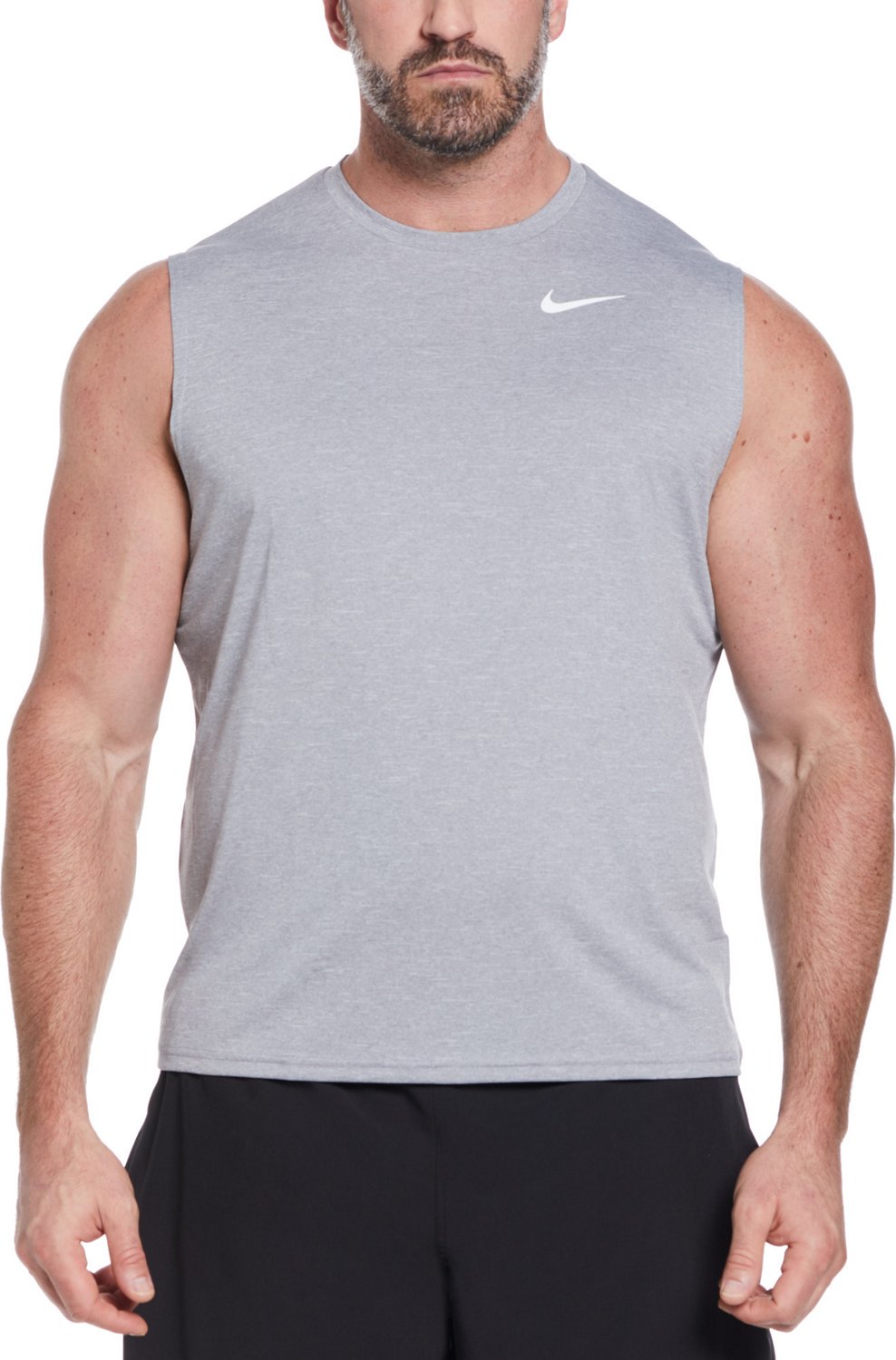 Nike Men's Heather Sleeveless Hydroguard Swim Top