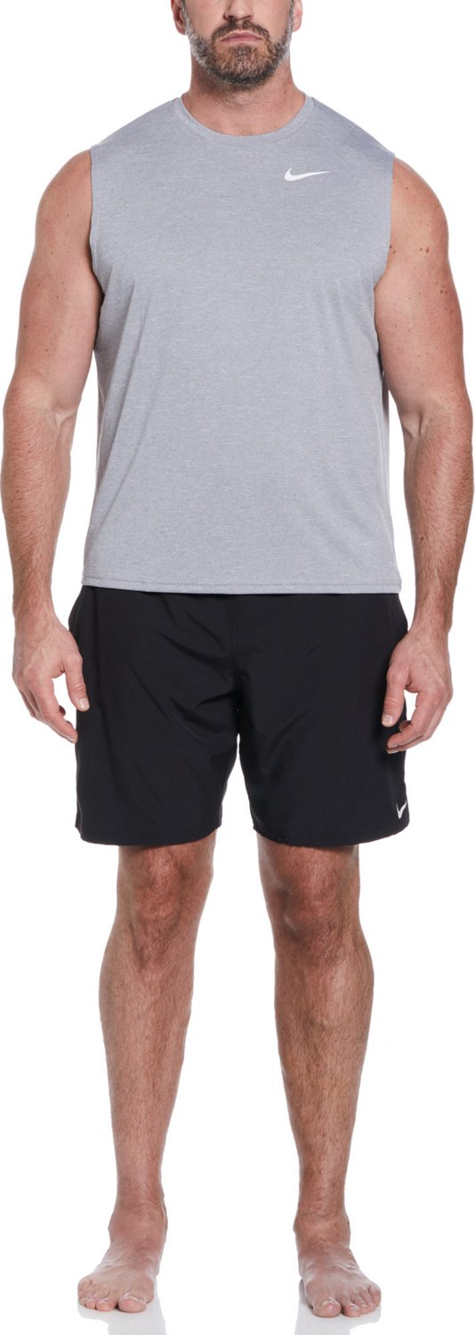 Nike Men's Heather Sleeveless Hydroguard Swim Top                                                                                - view number 4