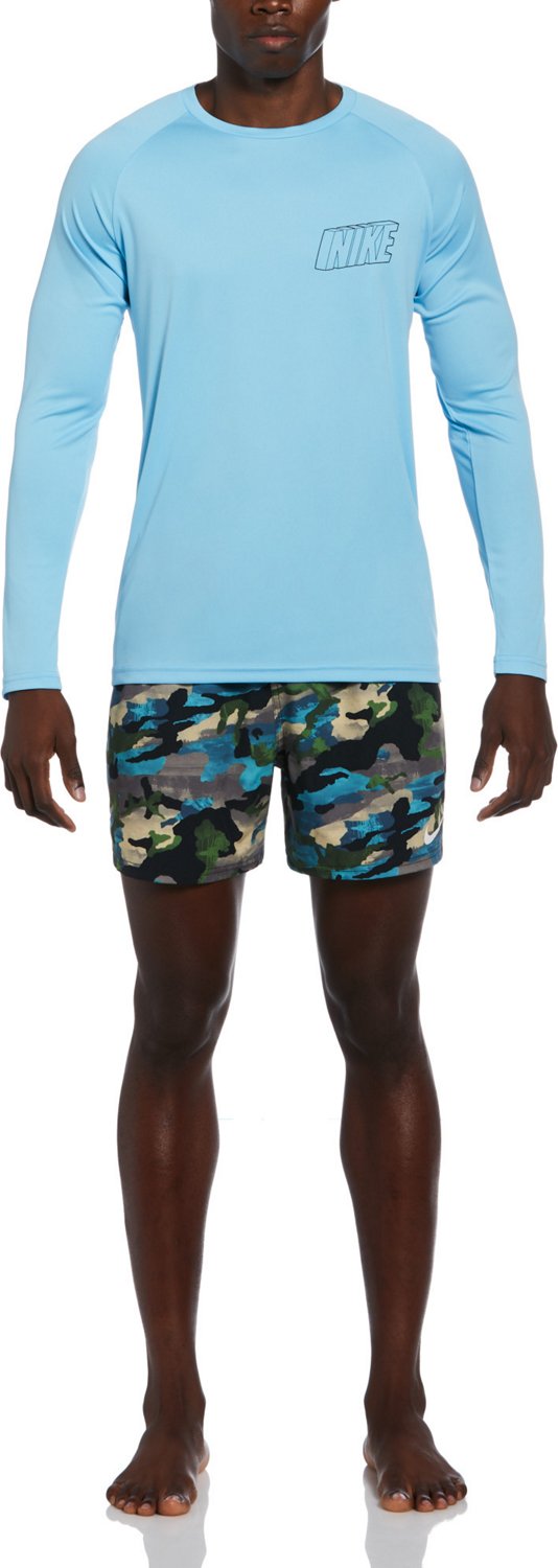 Nike Men's Swim Swoosh At Sea Long Sleeve Hydroguard - view number 3
