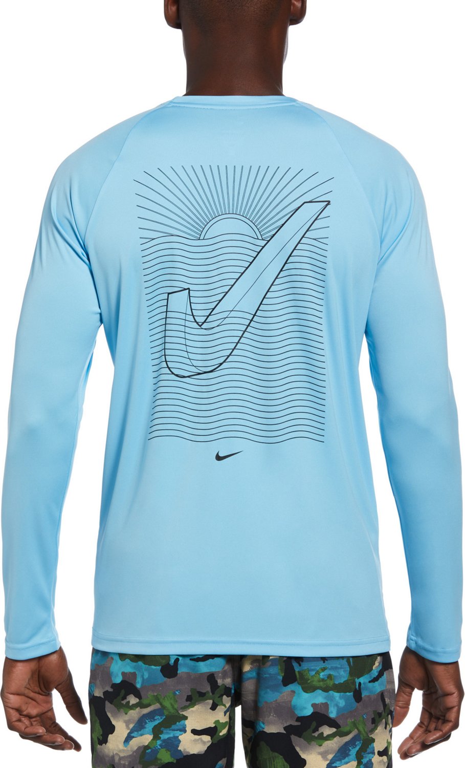 Nike Men s Swim Swoosh At Sea Long Sleeve Hydroguard Academy