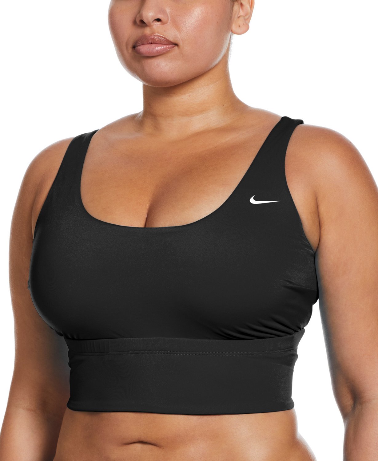 Women's Essential Scoop Neck Midkini Top, Nike