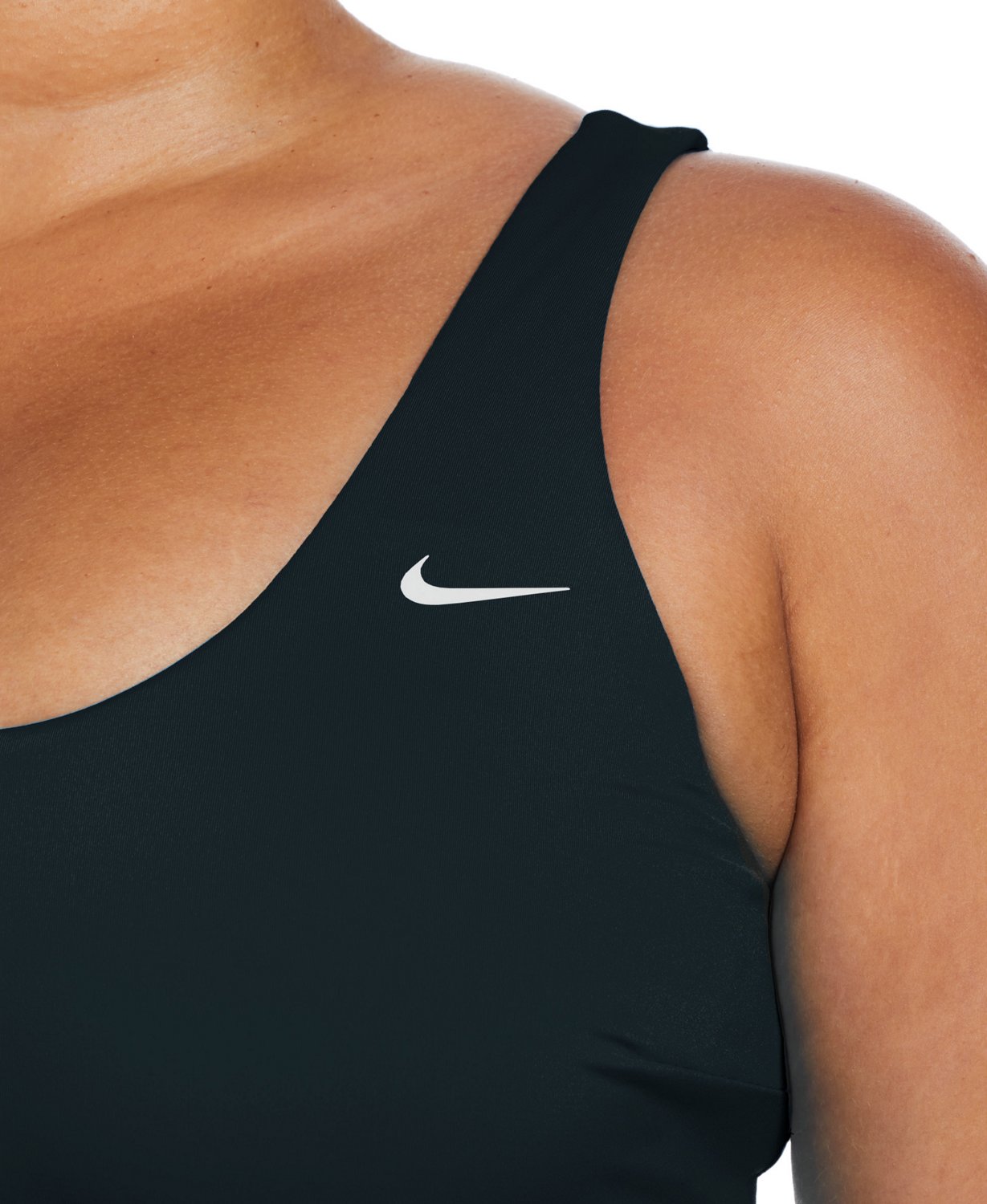 Nike Womens Essential Scoop Neck Plus Size Midkini Swim Top Academy 9102