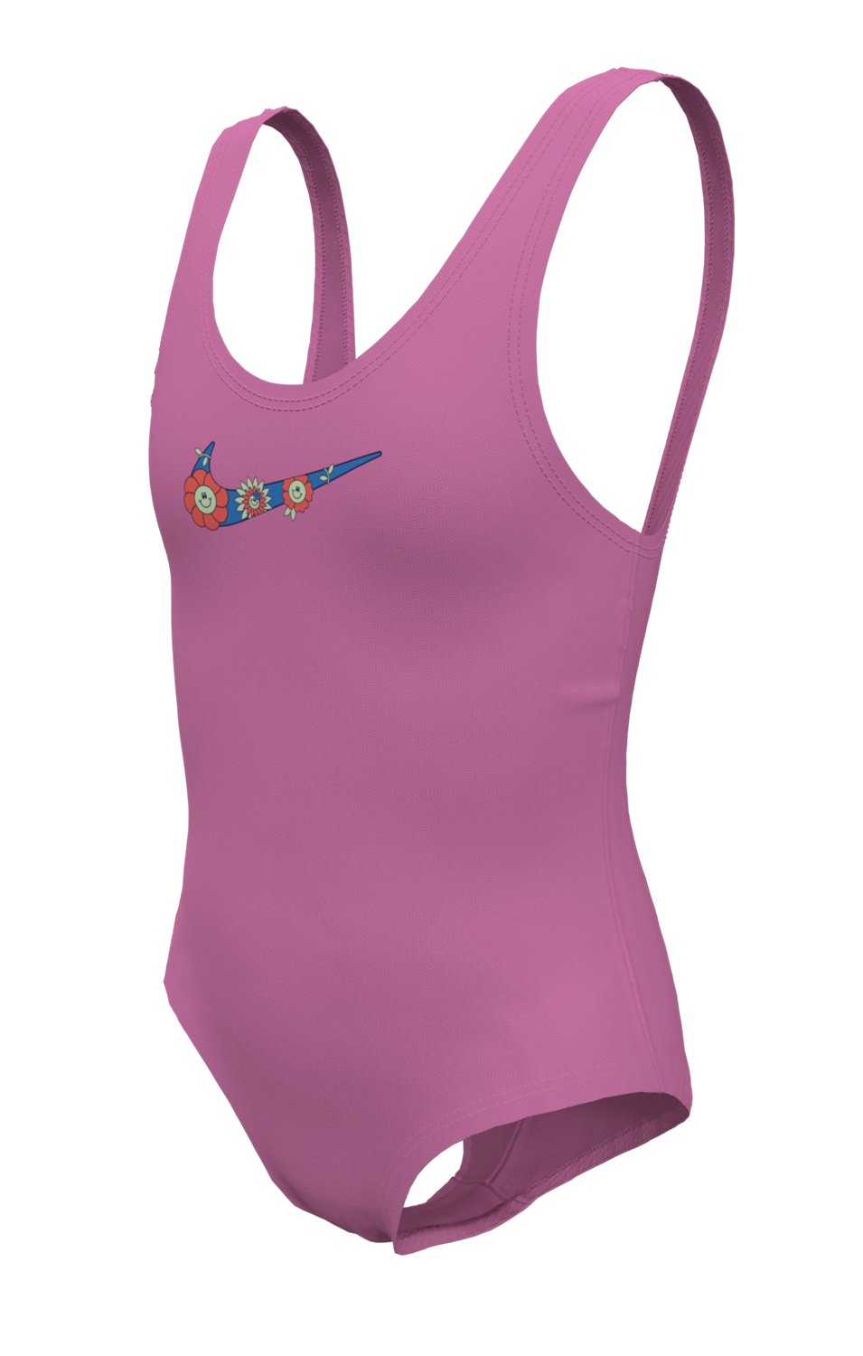 Nike Girls' Multi-Logo U-Back 1-Piece Swimsuit - view number 3