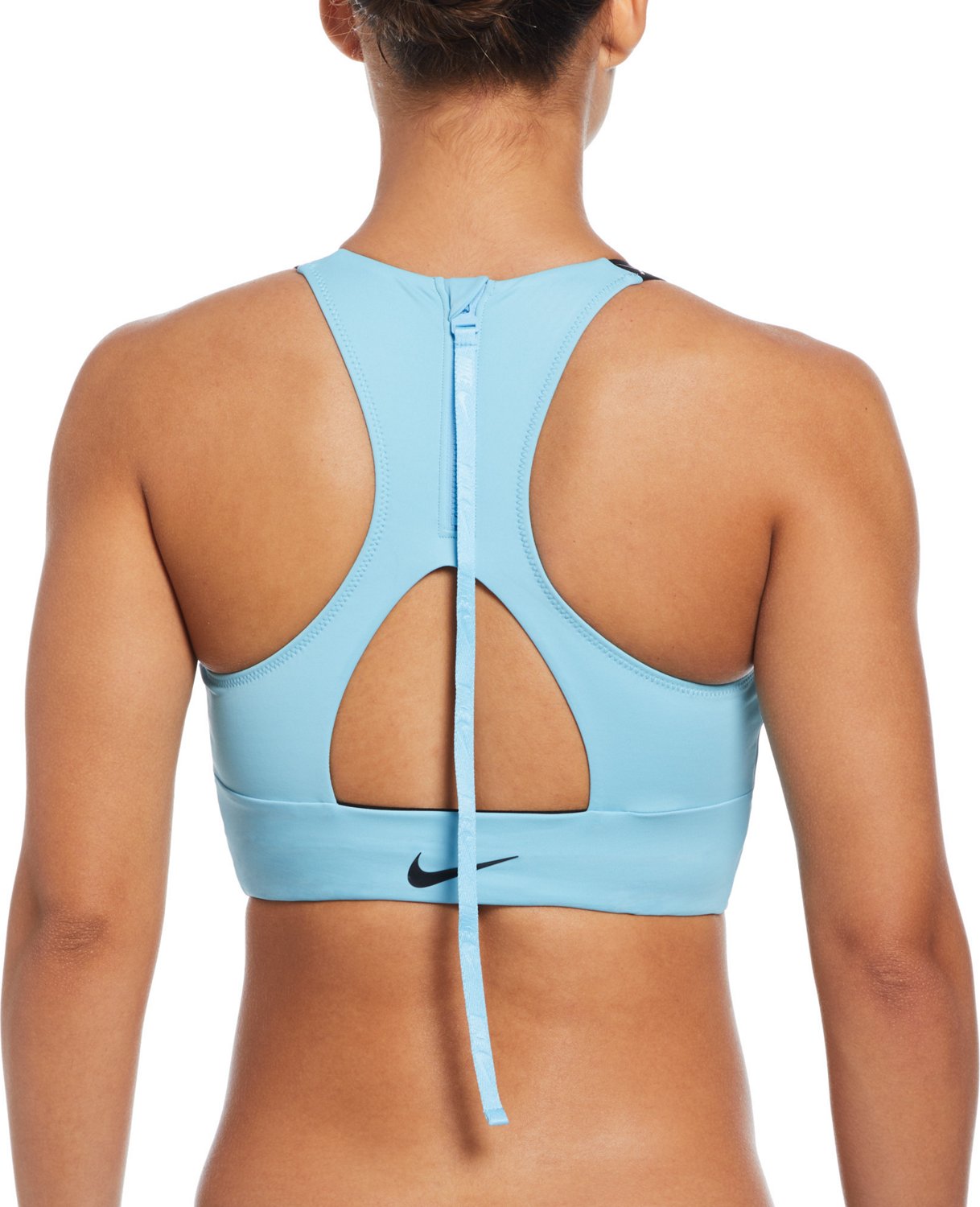 Nike Women s Hydralock Fusion High Neck Midkini Top Academy