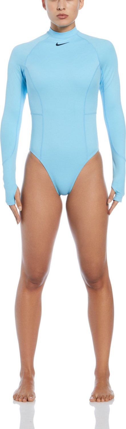 Nike Women's Swim HydraLock Fusion Solid Long Sleeve 1-Piece Swimsuit - view number 3