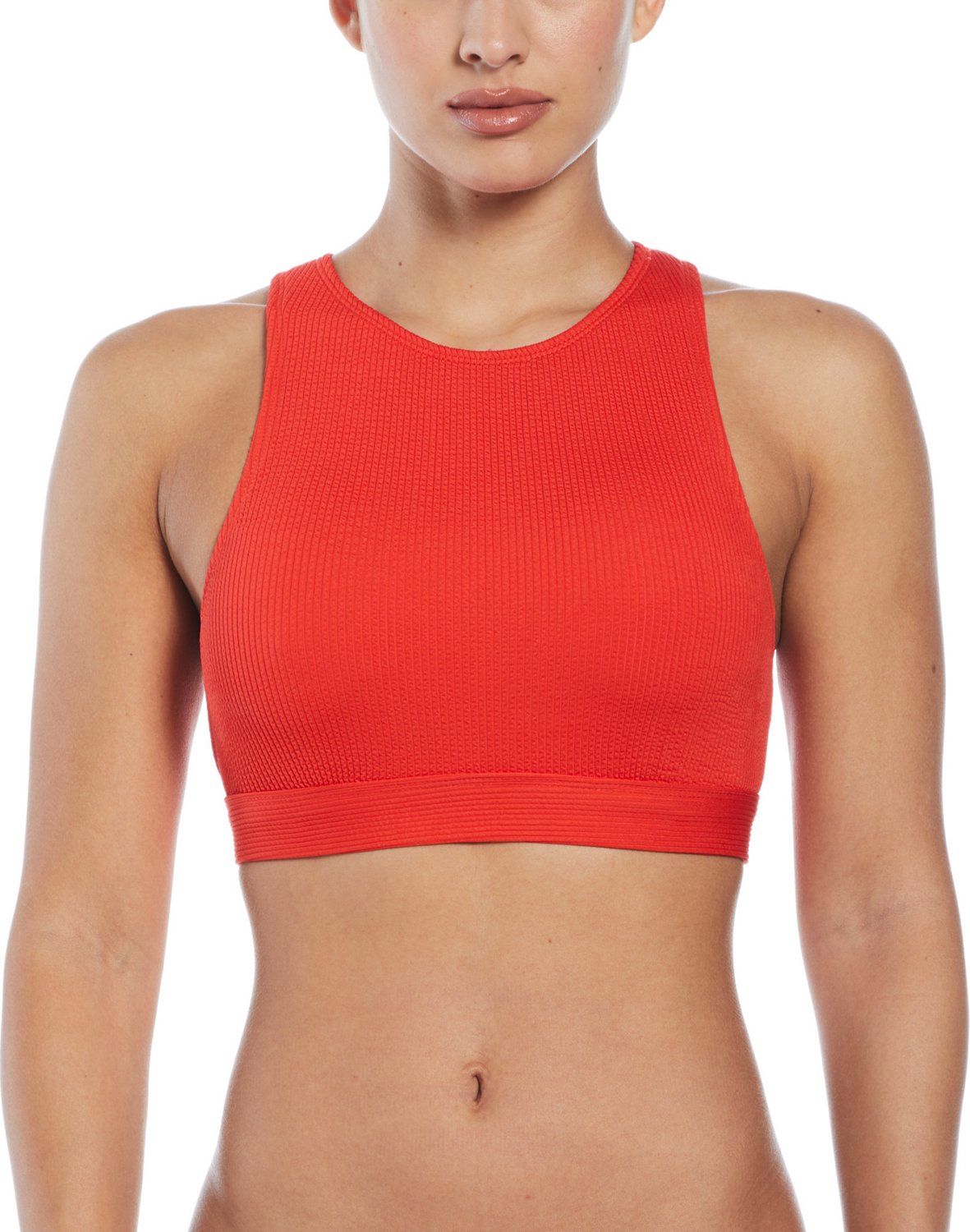 Nike Women's Swim High Neck Bikini Top Free Shipping at Academy