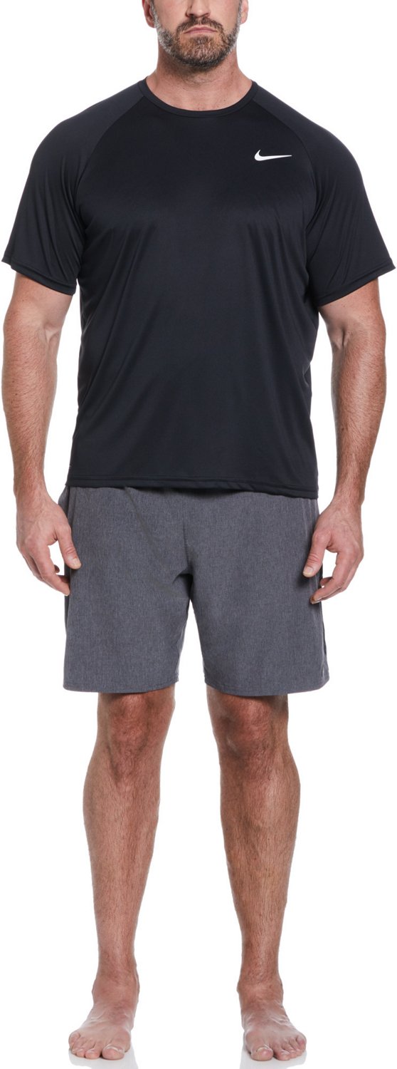 Nike Men's Big and Tall Swim Essential Short Sleeve Hydroguard Swim Top - view number 4