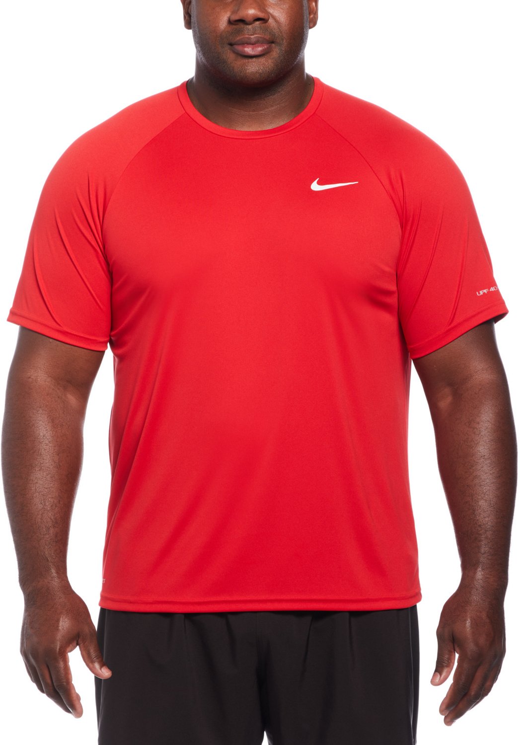 Nike Men's Big and Tall Swim Essential Short Sleeve Hydroguard Swim Top