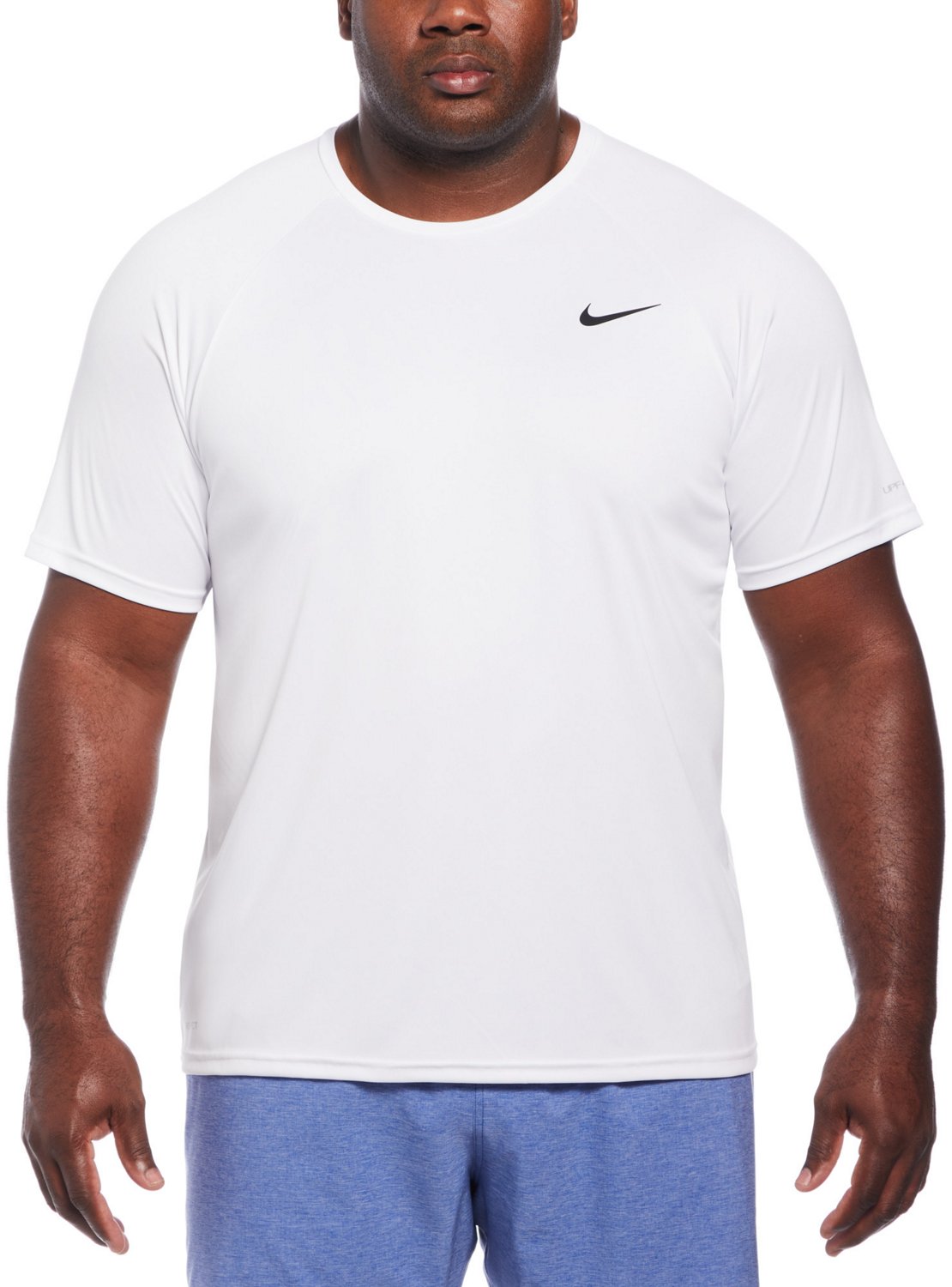 Nike Men's Big and Tall Swim Essential Short Sleeve Hydroguard Swim Top